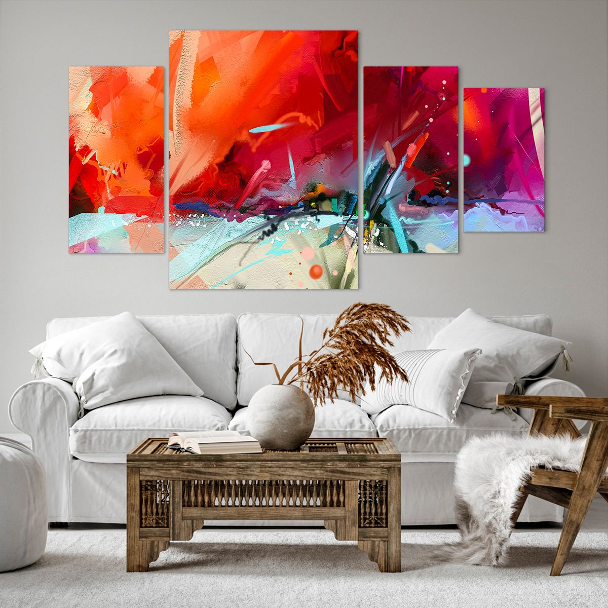Obraz Na Płótnie - Kompozycja Dynamika - 160X90 Cm - Dl160X90-4036