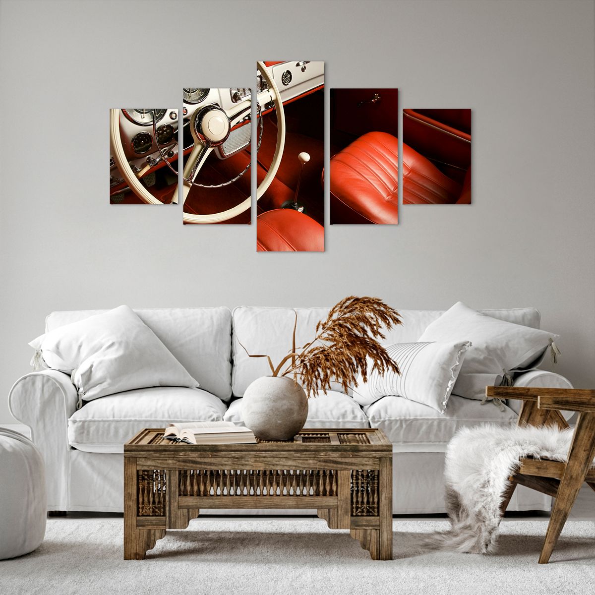 Obraz Na Płótnie - Samochód Retro - 125X70 Cm - Ea125X70-0149
