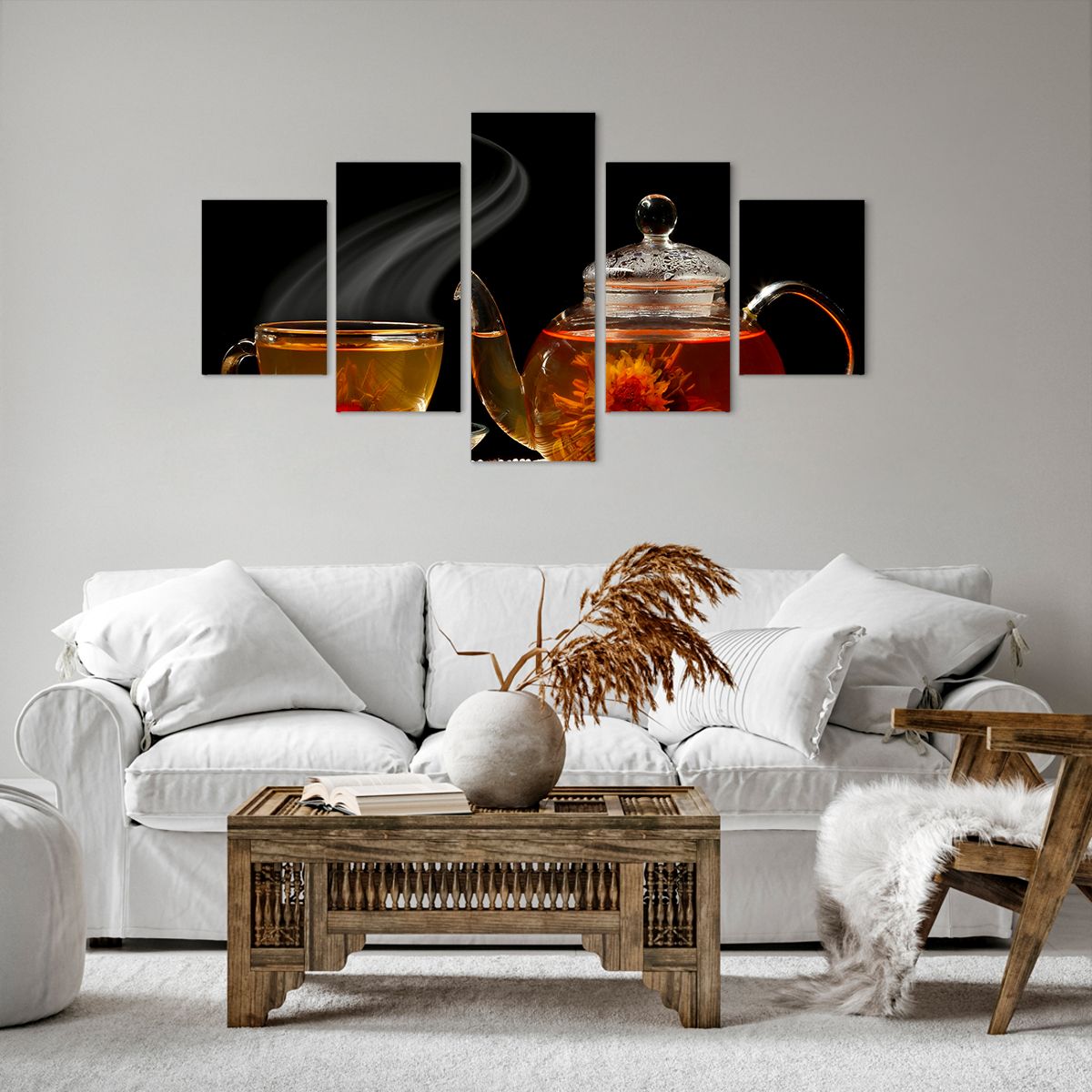 Obraz Na Płótnie - Herbata Napar  - 125X70 Cm - Ea125X70-2253