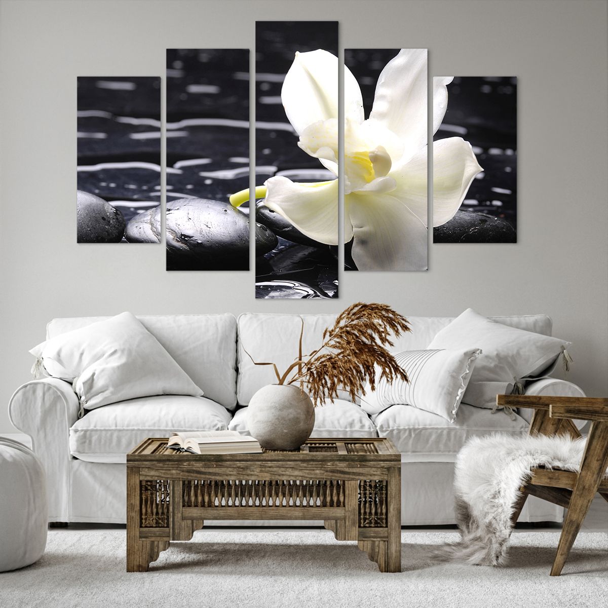 Obraz Na Płótnie - Storczyk Kamień - 150X100 Cm - Ea150X100-0444
