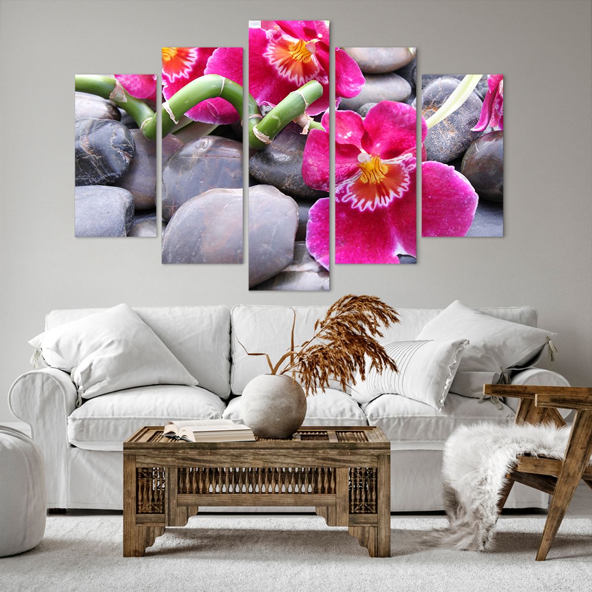 Obraz Na Płótnie - Storczyk Kamień - 150X100 Cm - Ea150X100-0465