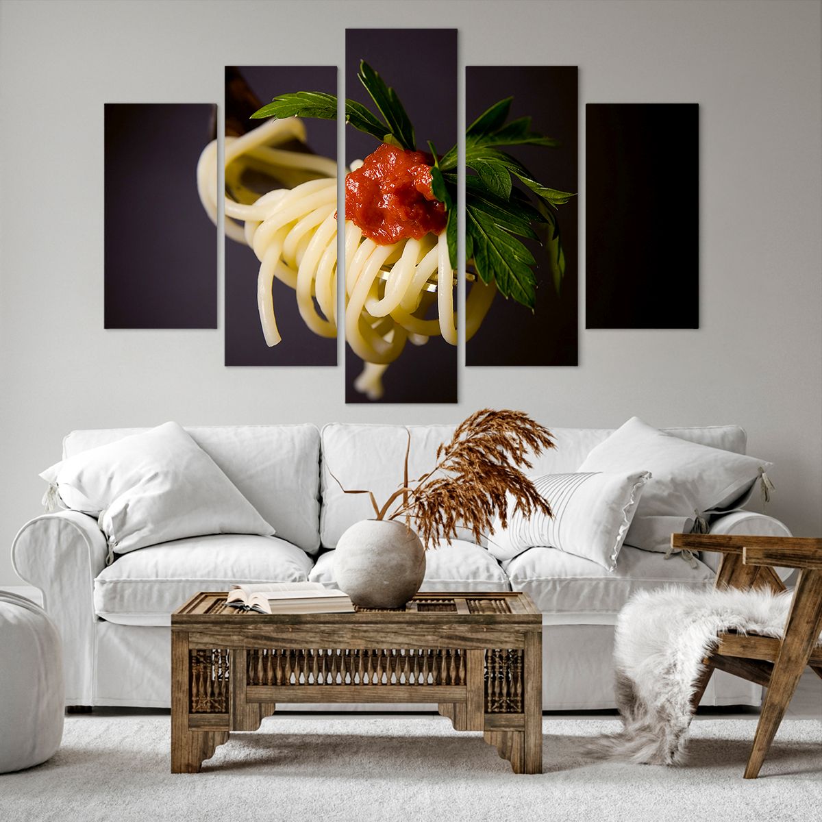 Obraz Na Płótnie - Spaghetti Sos  - 150X100 Cm - Ea150X100-1307