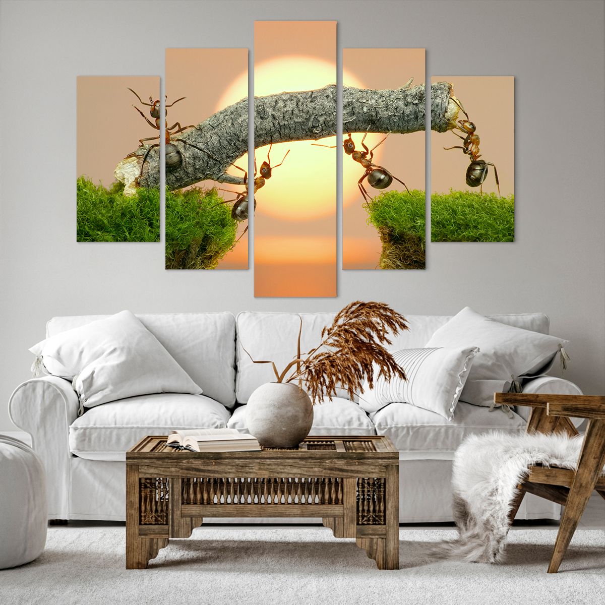 Obraz Na Płótnie - Przyroda Mrówka - 150X100 Cm - Ea150X100-2104