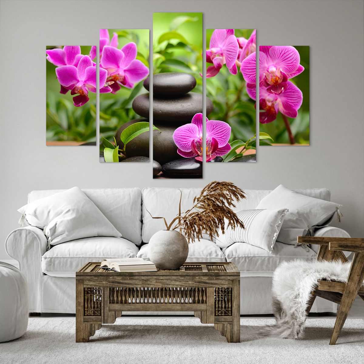 Obraz Na Płótnie - Storczyk Kamień - 150X100 Cm - Ea150X100-2687