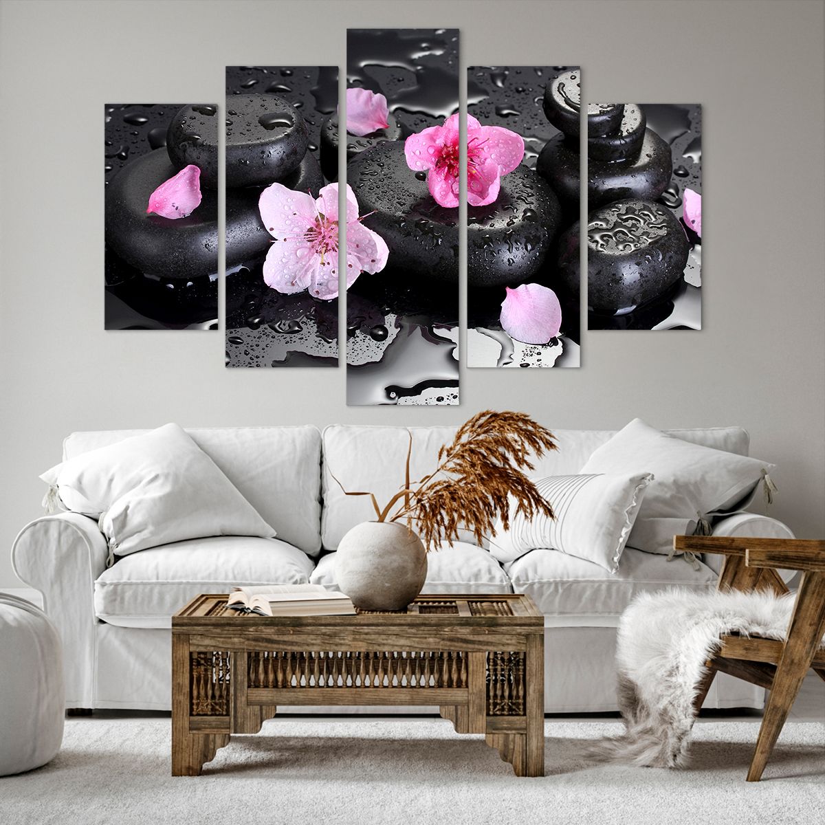 Obraz Na Płótnie - Storczyk Kamień  - 150X100 Cm - Ea150X100-2714