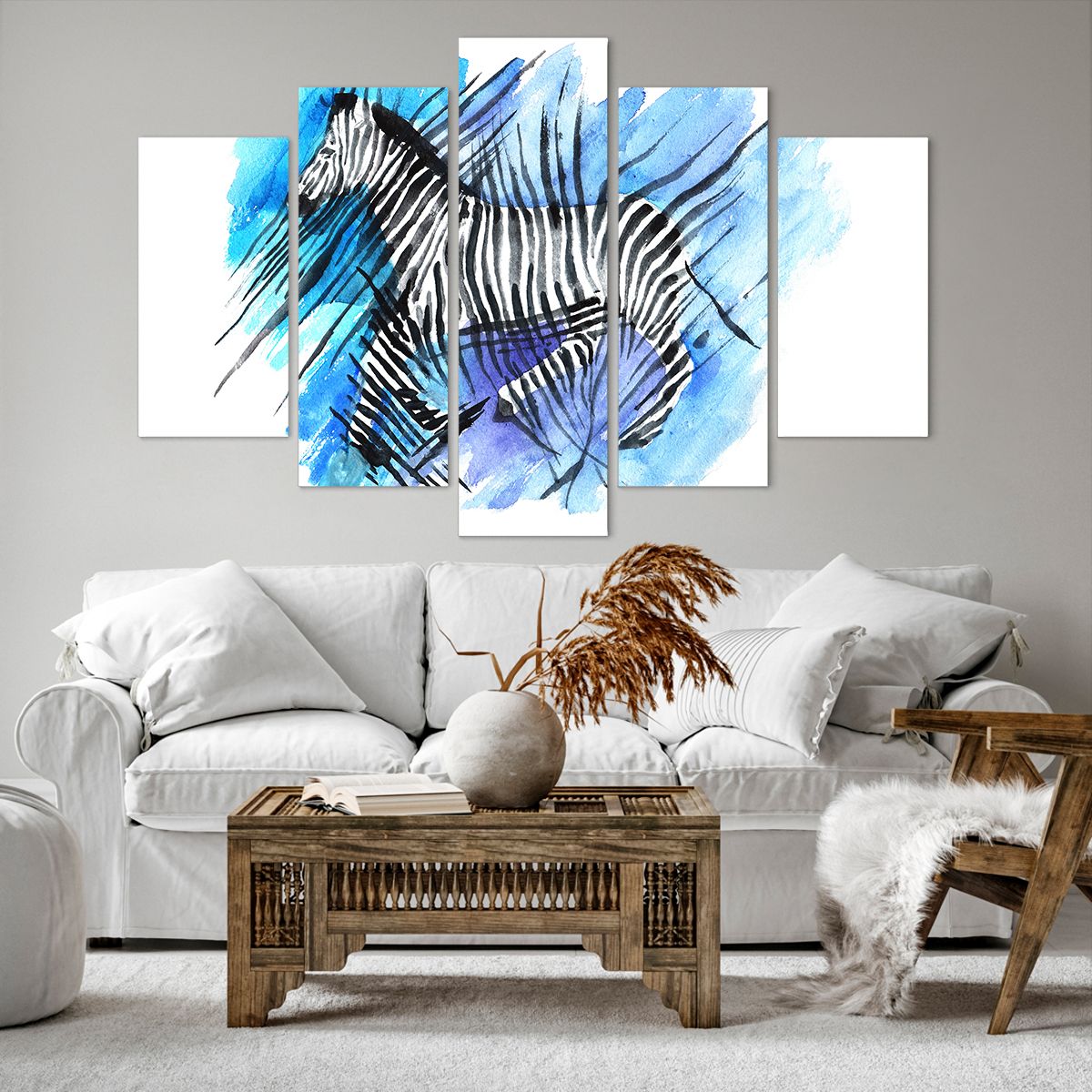 Obraz Na Płótnie - Zebra Rysunek - 150X100 Cm - Ea150X100-2986