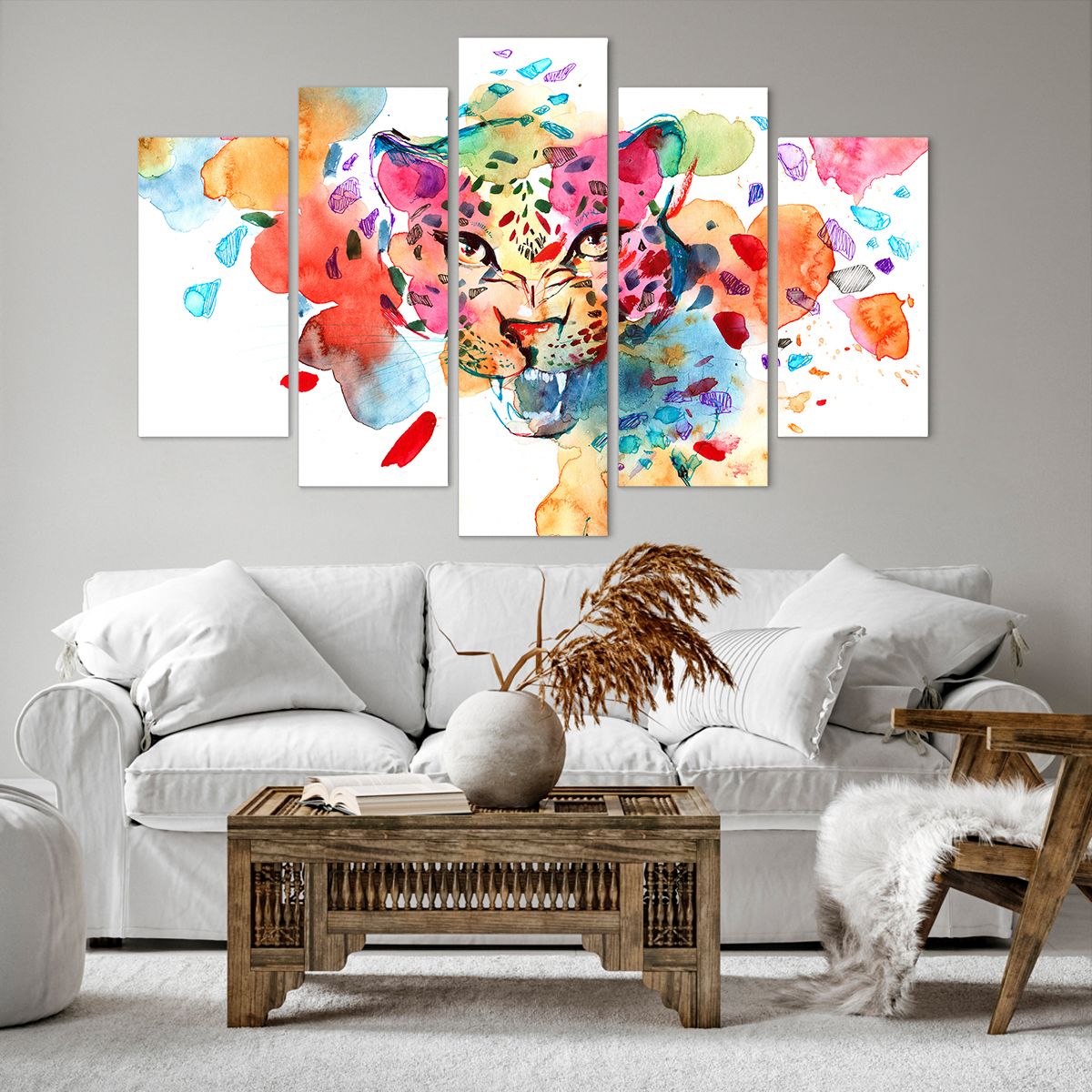 Obraz Na Płótnie - Pantera Rysunek - 150X100 Cm - Ea150X100-3068