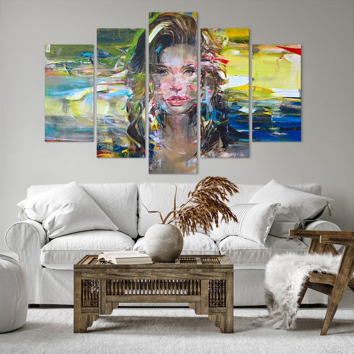 Obraz Na Płótnie - Portret Kobieta - 150X100 Cm - Ea150X100-3473