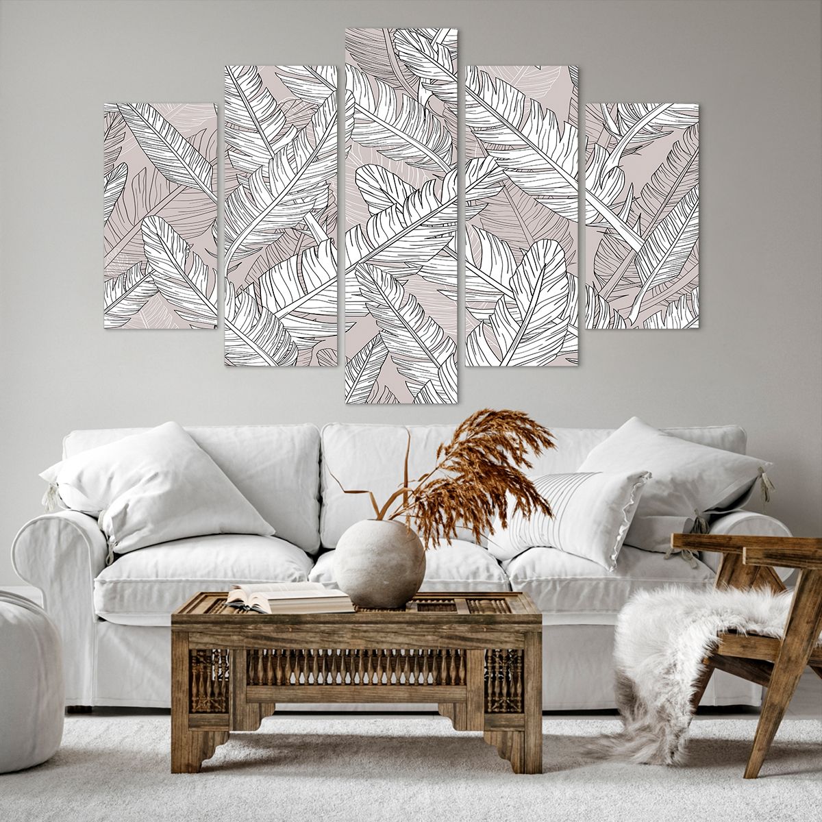 Obraz Na Płótnie - Pióra Kompozycja  - 150X100 Cm - Ea150X100-3560
