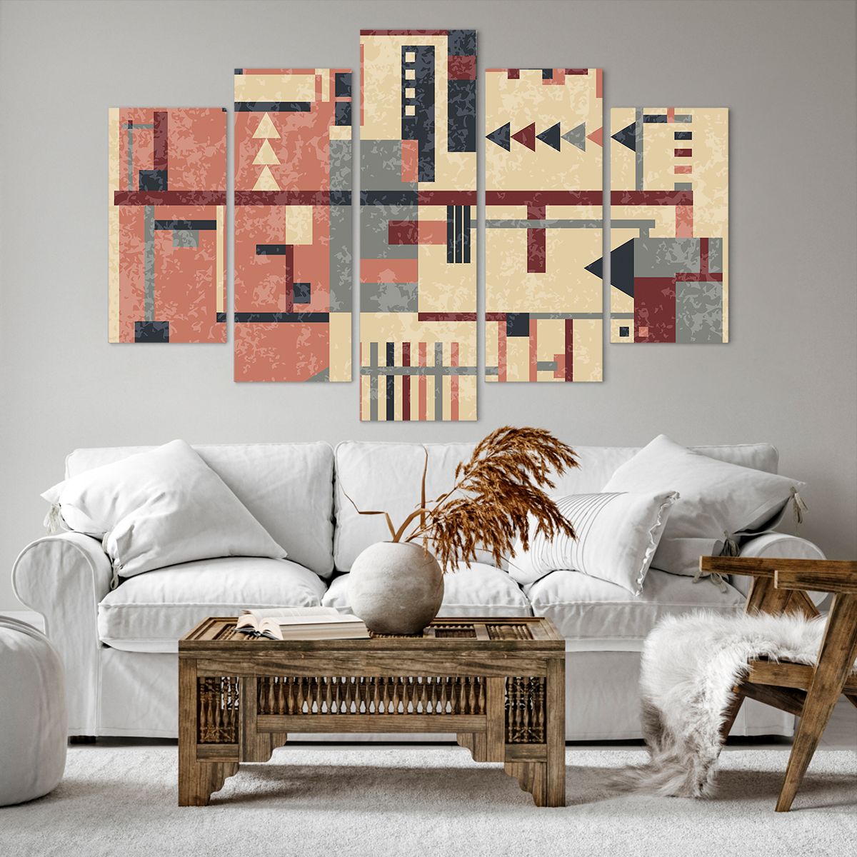 Obraz Na Płótnie - Kompozycja Kolory - 150X100 Cm - Ea150X100-3863