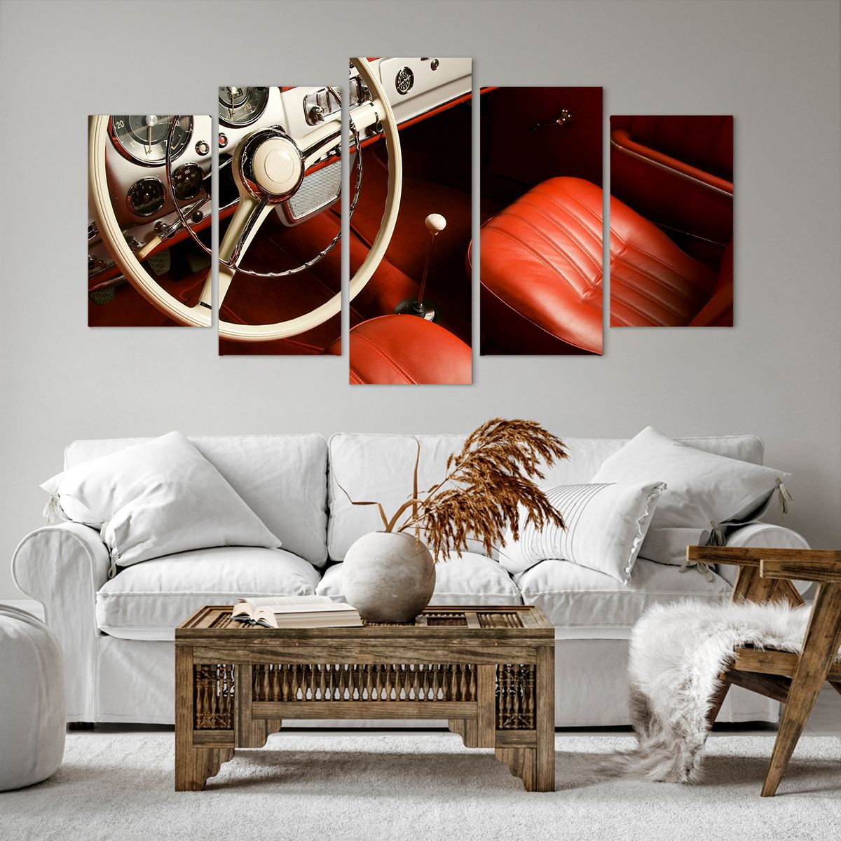 Obraz Na Płótnie - Samochód Retro - 160X85 Cm - Ea160X85-0149