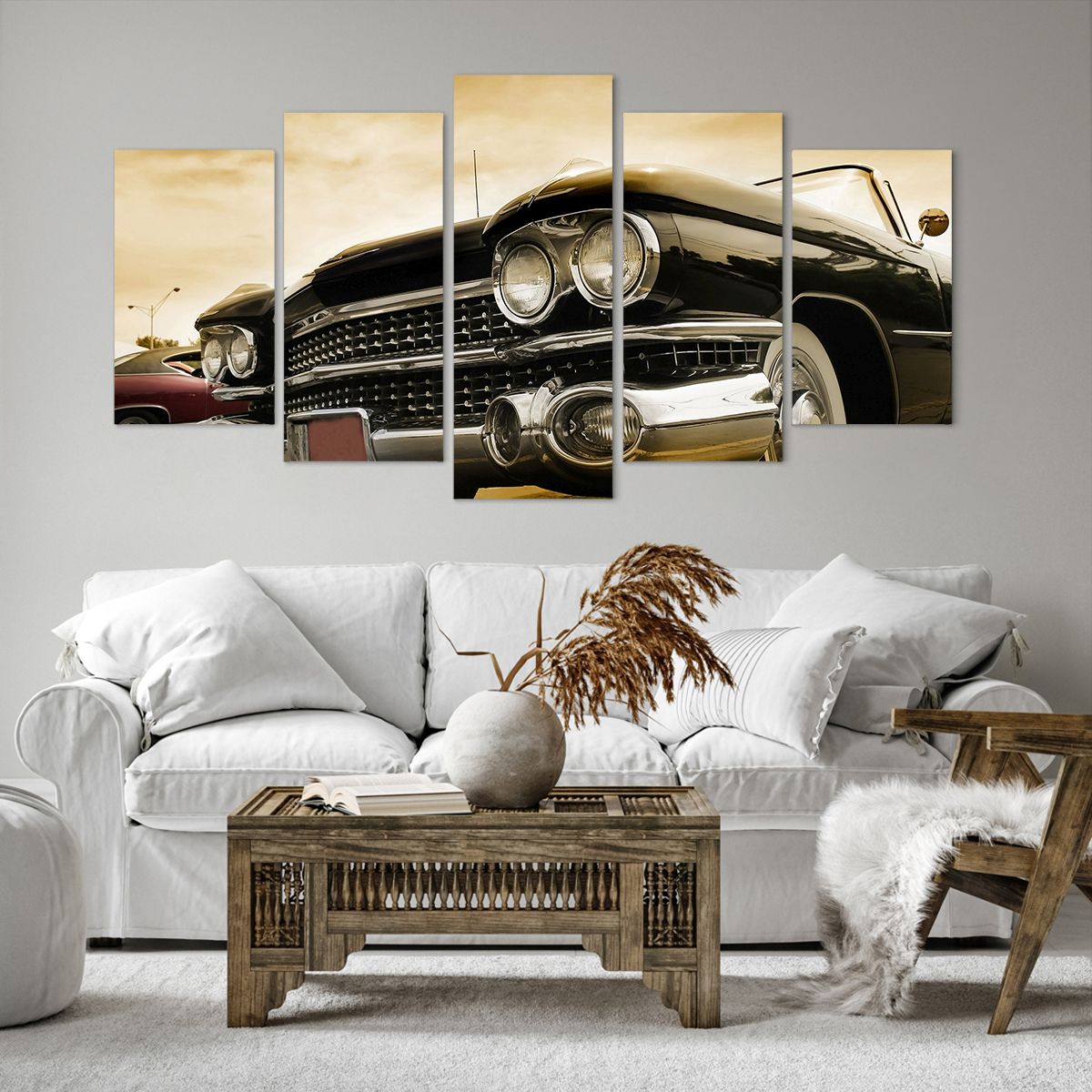Obraz Na Płótnie - Cadillac Samochód - 160X85 Cm - Ea160X85-0160