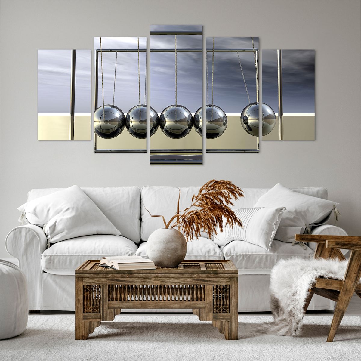 Obraz Na Płótnie - Kule Kompozycja - 160X85 Cm - Ea160X85-0252