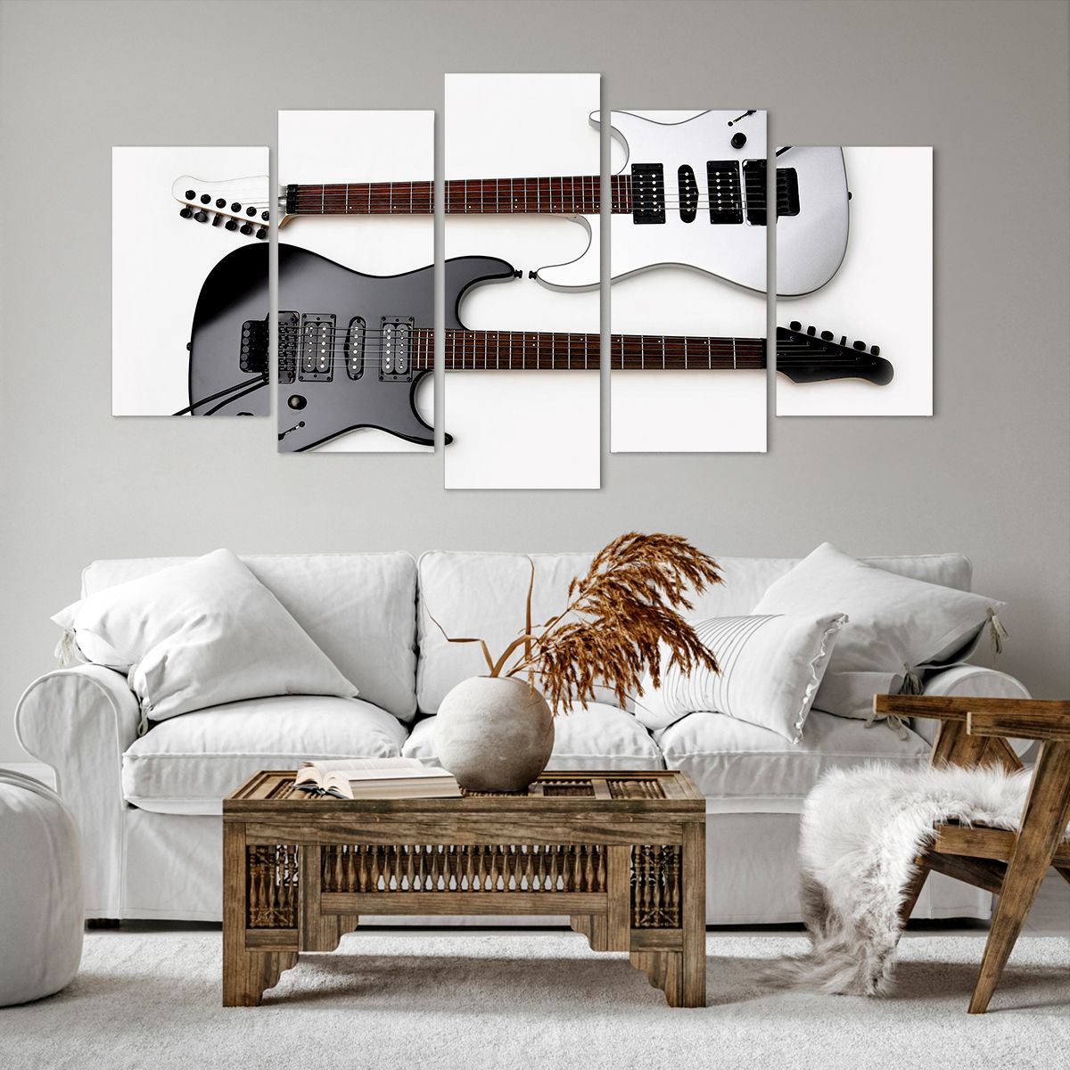 Obraz Na Płótnie - Gitara Muzyka  - 160X85 Cm - Ea160X85-0369