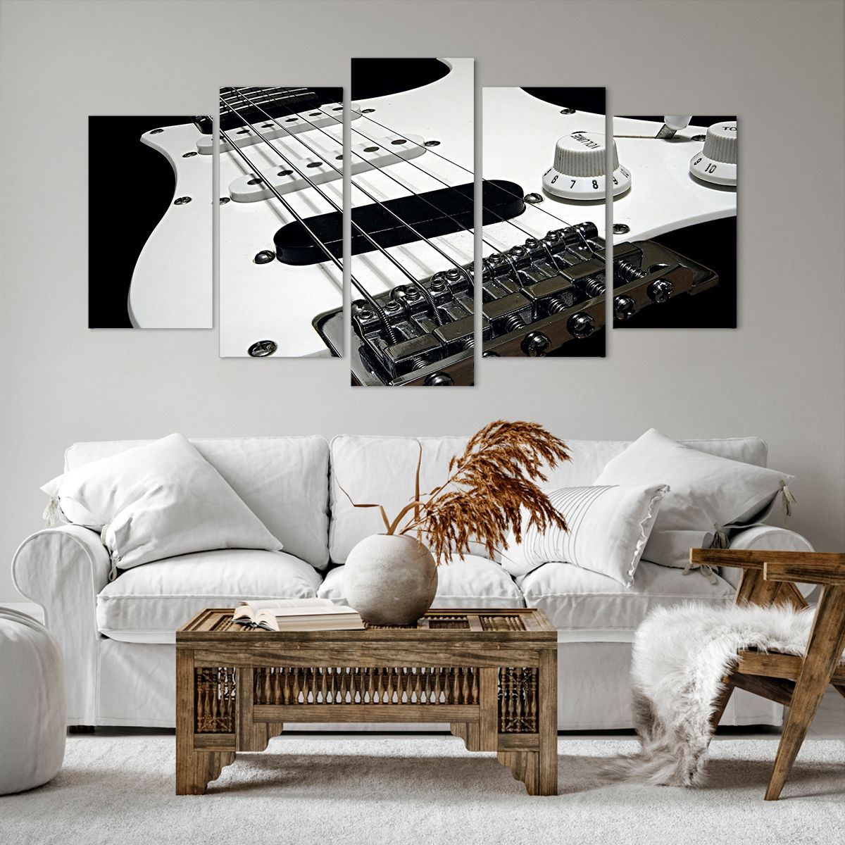 Obraz Na Płótnie - Gitara Muzyka  - 160X85 Cm - Ea160X85-0379
