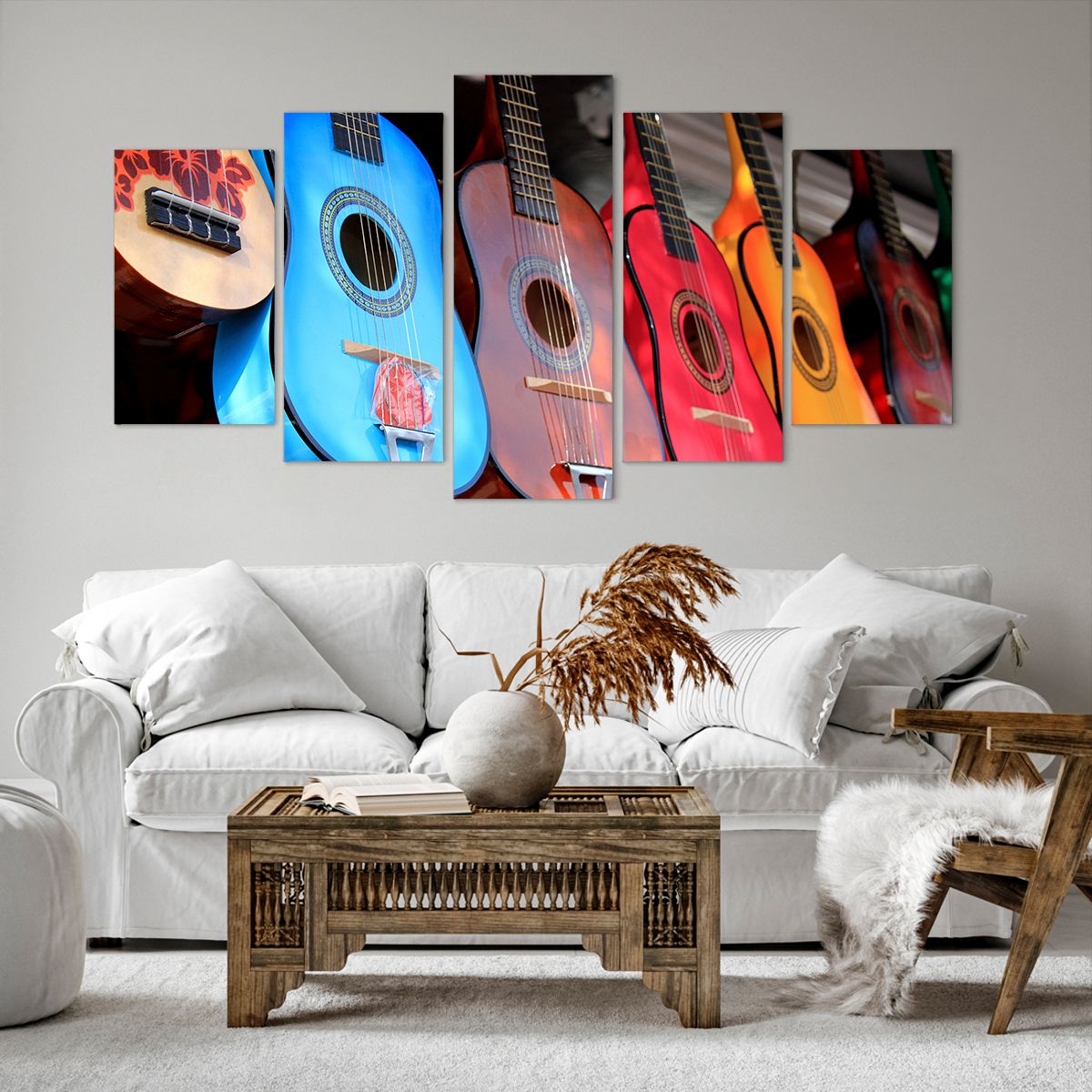 Obraz Na Płótnie - Gitara Muzyka - 160X85 Cm - Ea160X85-2221