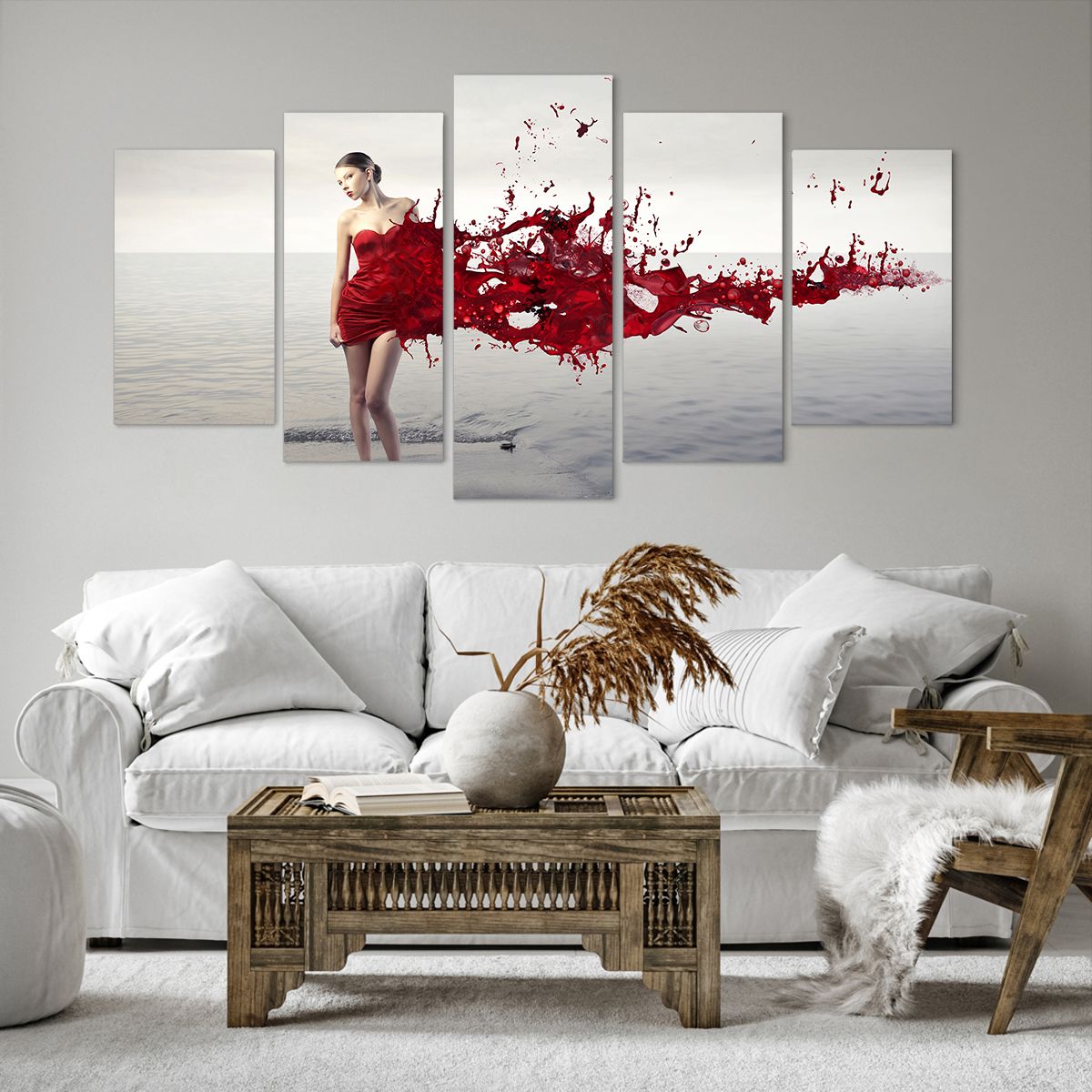 Obraz Na Płótnie - Kobieta Modelka - 160X85 Cm - Ea160X85-2633