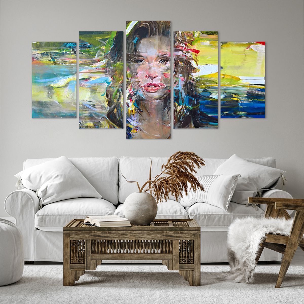 Obraz Na Płótnie - Portret Kobieta - 160X85 Cm - Ea160X85-3473