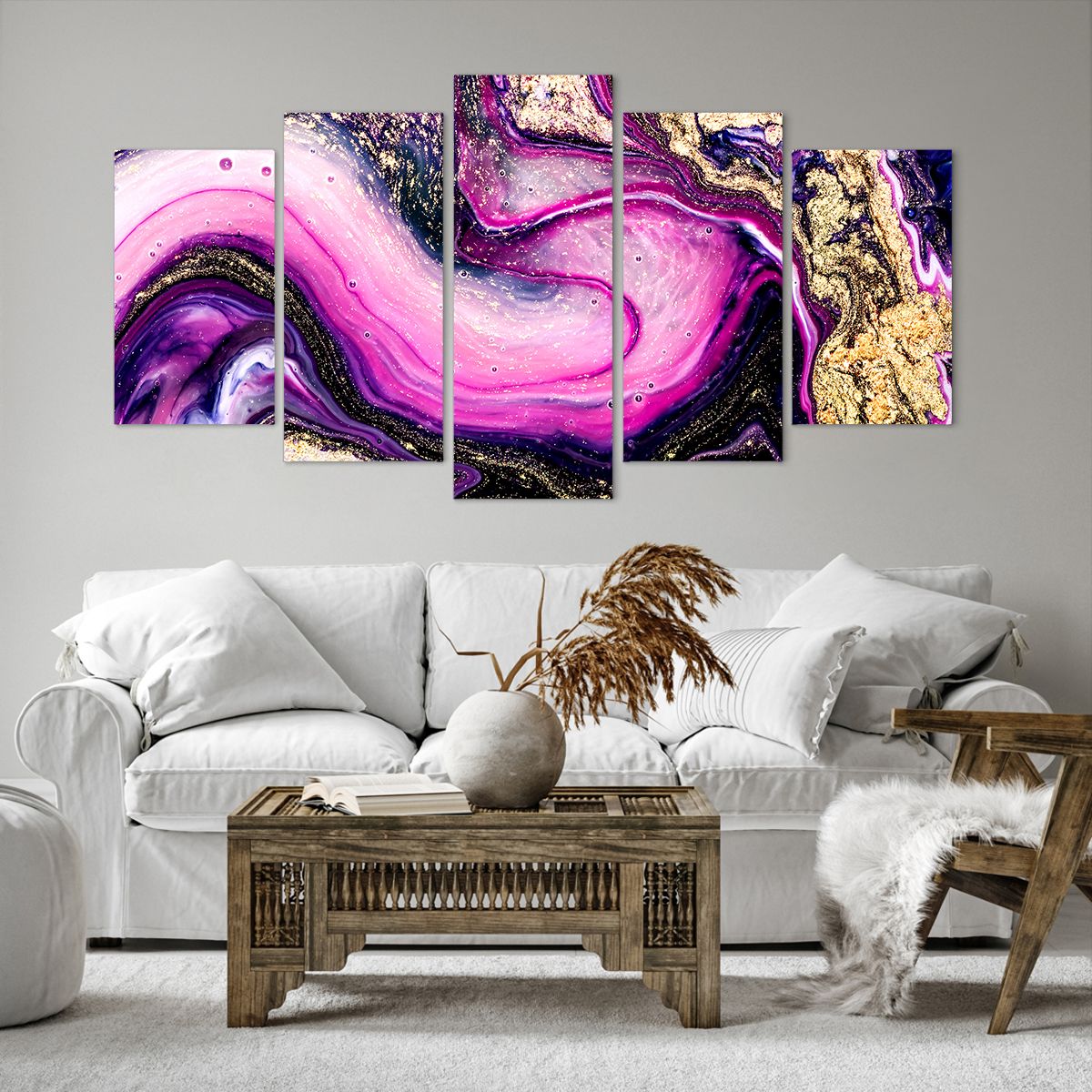 Obraz Na Płótnie - Kompozycja Barw - 160X85 Cm - Ea160X85-3502