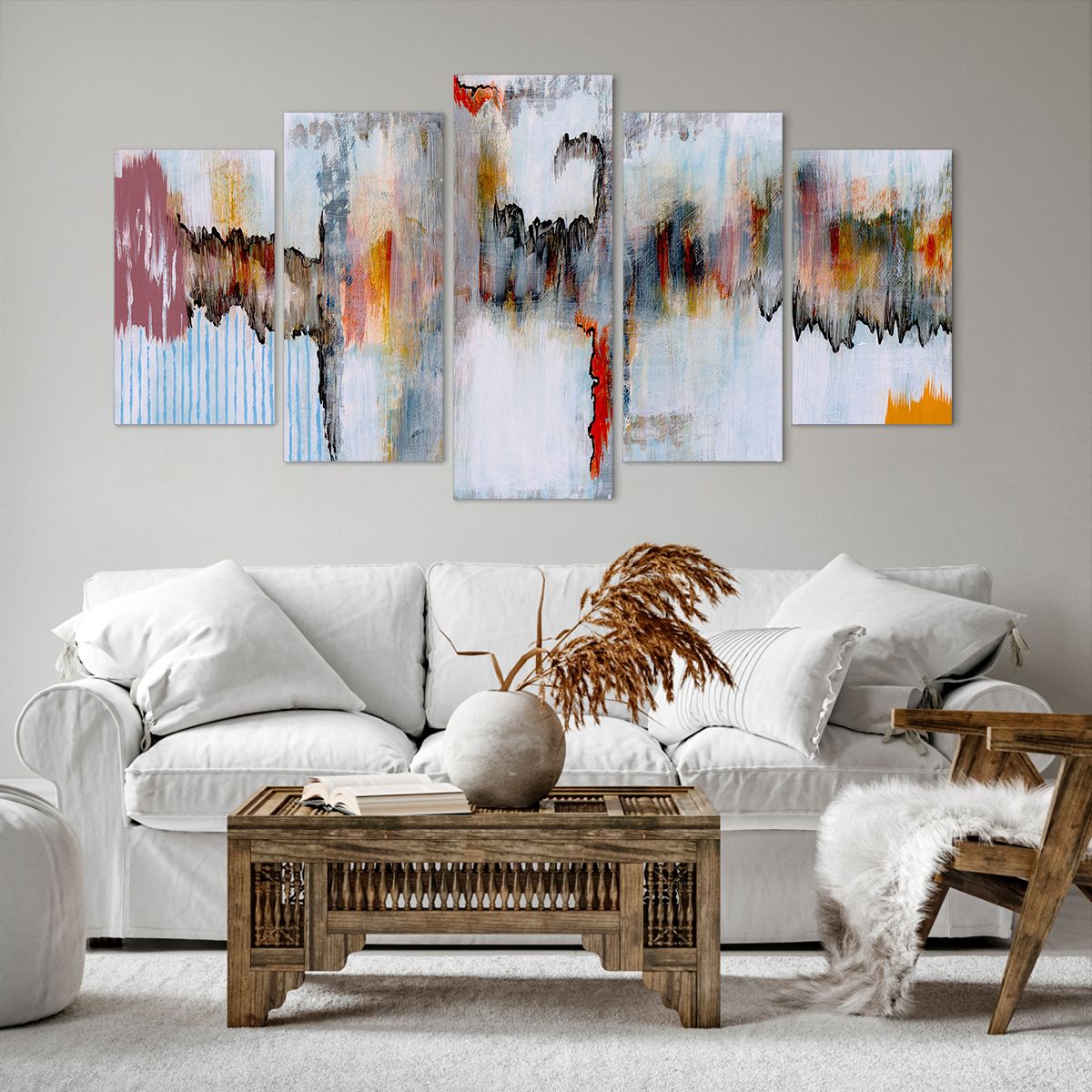 Obraz Na Płótnie - Zamazane Postaci  - 160X85 Cm - Ea160X85-3676