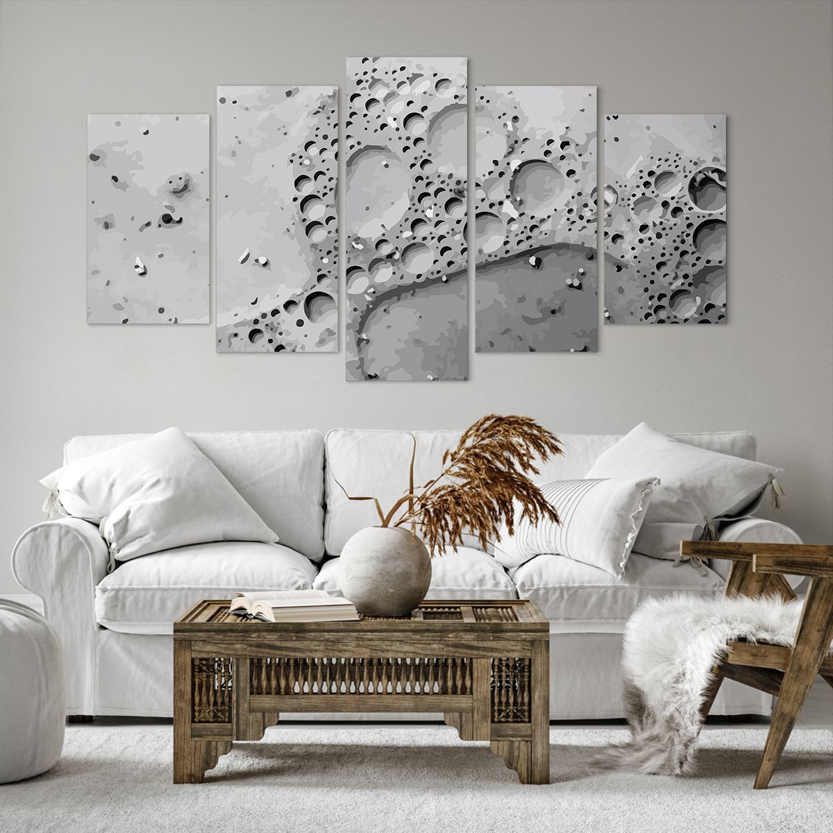 Obraz Na Płótnie - Kompozycja Koło - 160X85 Cm - Ea160X85-4079