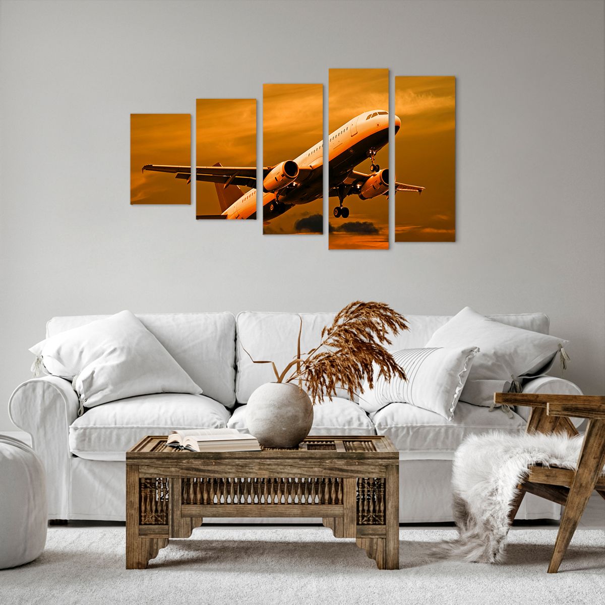 Obraz Na Płótnie - Samolot Start - 100X60 Cm - Eg100X60-0368
