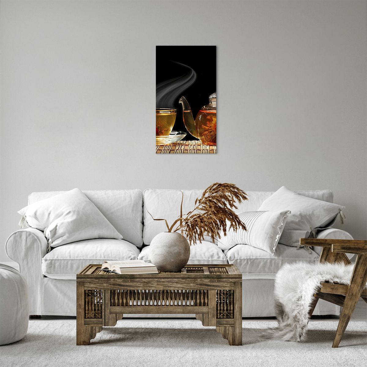 Obraz Na Płótnie - Herbata Napar  - 45X80 Cm - Pa45X80-2253