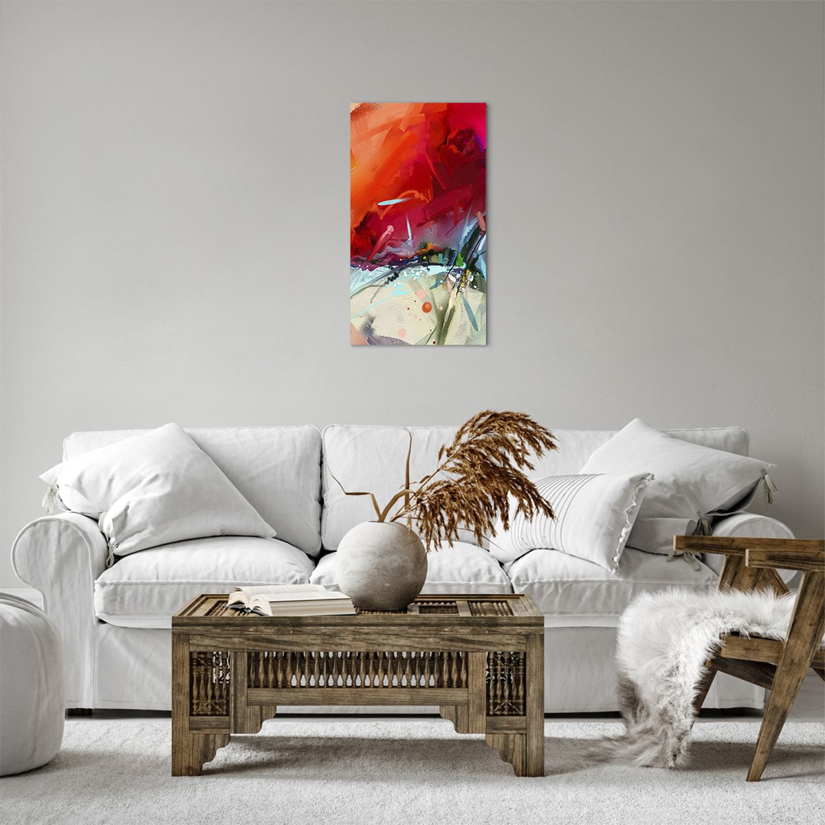 Obraz Na Płótnie - Kompozycja Dynamika - 45X80 Cm - Pa45X80-4036