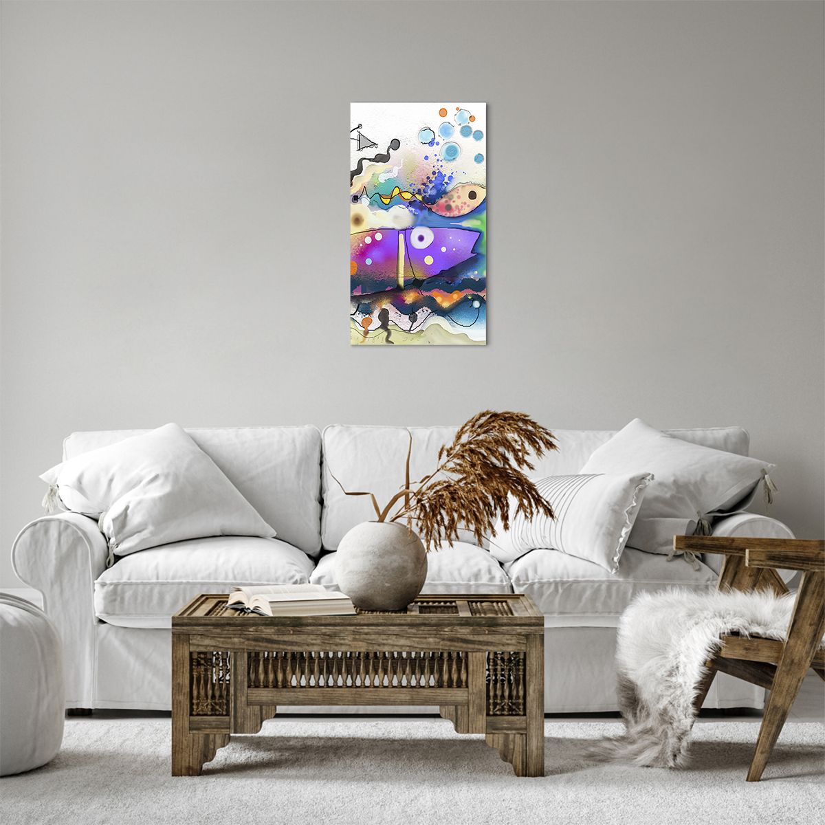 Obraz Na Płótnie - Ryby Pastele  - 45X80 Cm - Pa45X80-4096