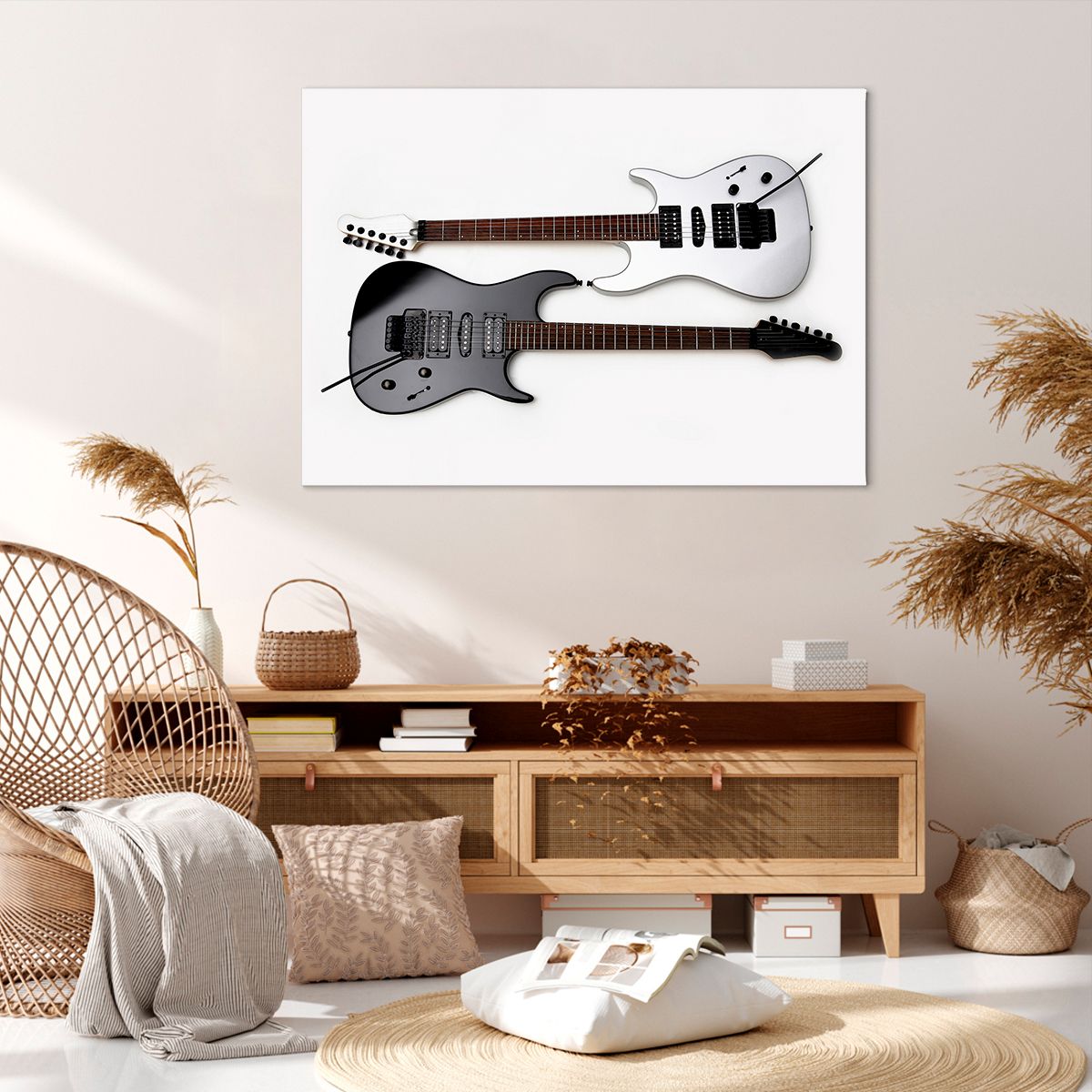 Obraz Na Płótnie - Gitara Muzyka - 100X70 Cm - Aa100X70-0369