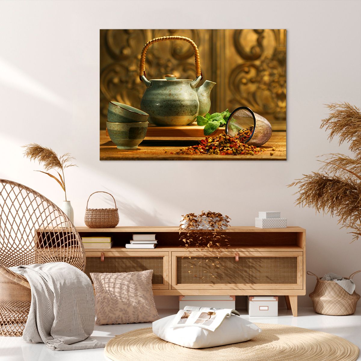 Obraz Na Płótnie - Imbryk Herbata - 100X70 Cm - Aa100X70-2628
