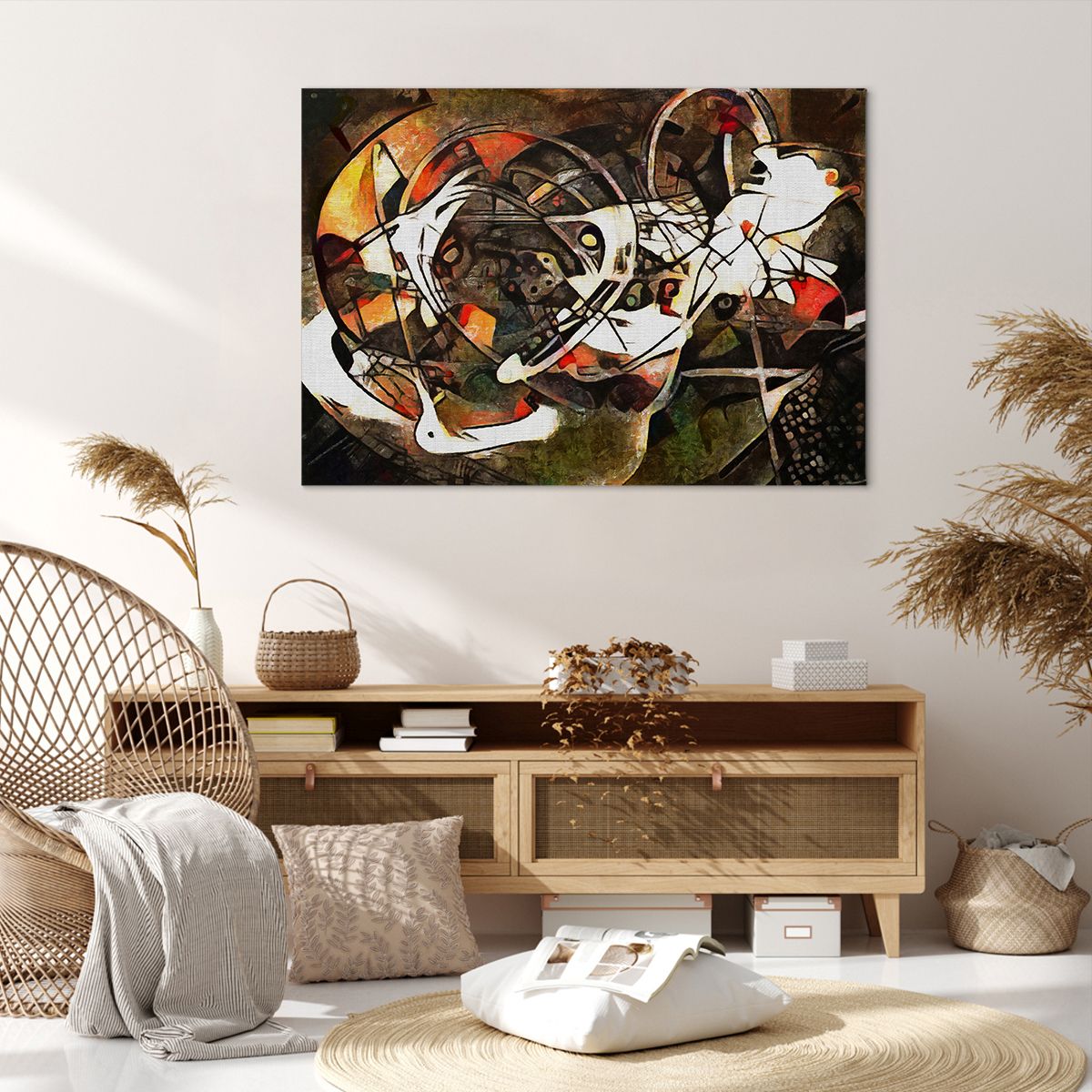 Obraz Na Płótnie - Dynamika Kontrasty - 100X70 Cm - Aa100X70-3452