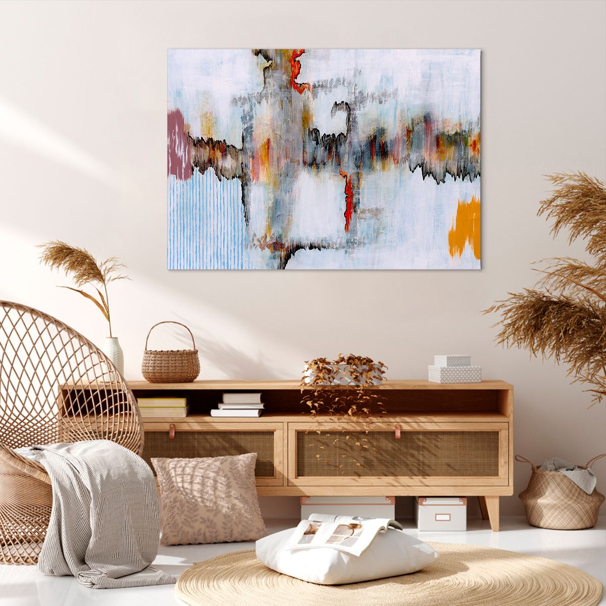 Obraz Na Płótnie - Zamazane Postaci  - 100X70 Cm - Aa100X70-3676