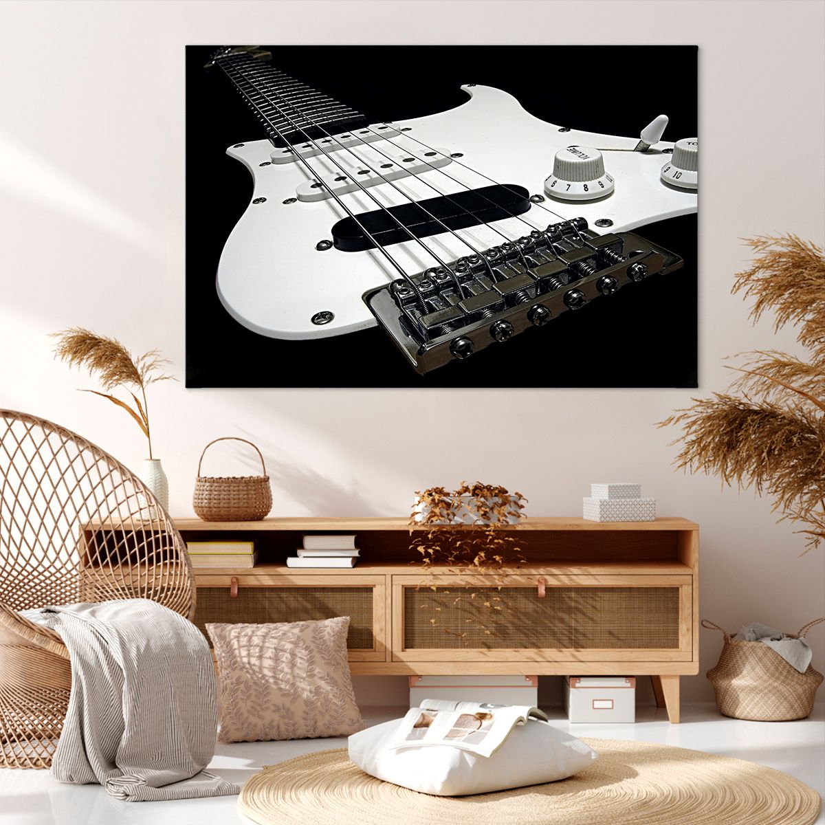 Obraz Na Płótnie - Gitara Muzyka  - 120X80 Cm - Aa120X80-0379