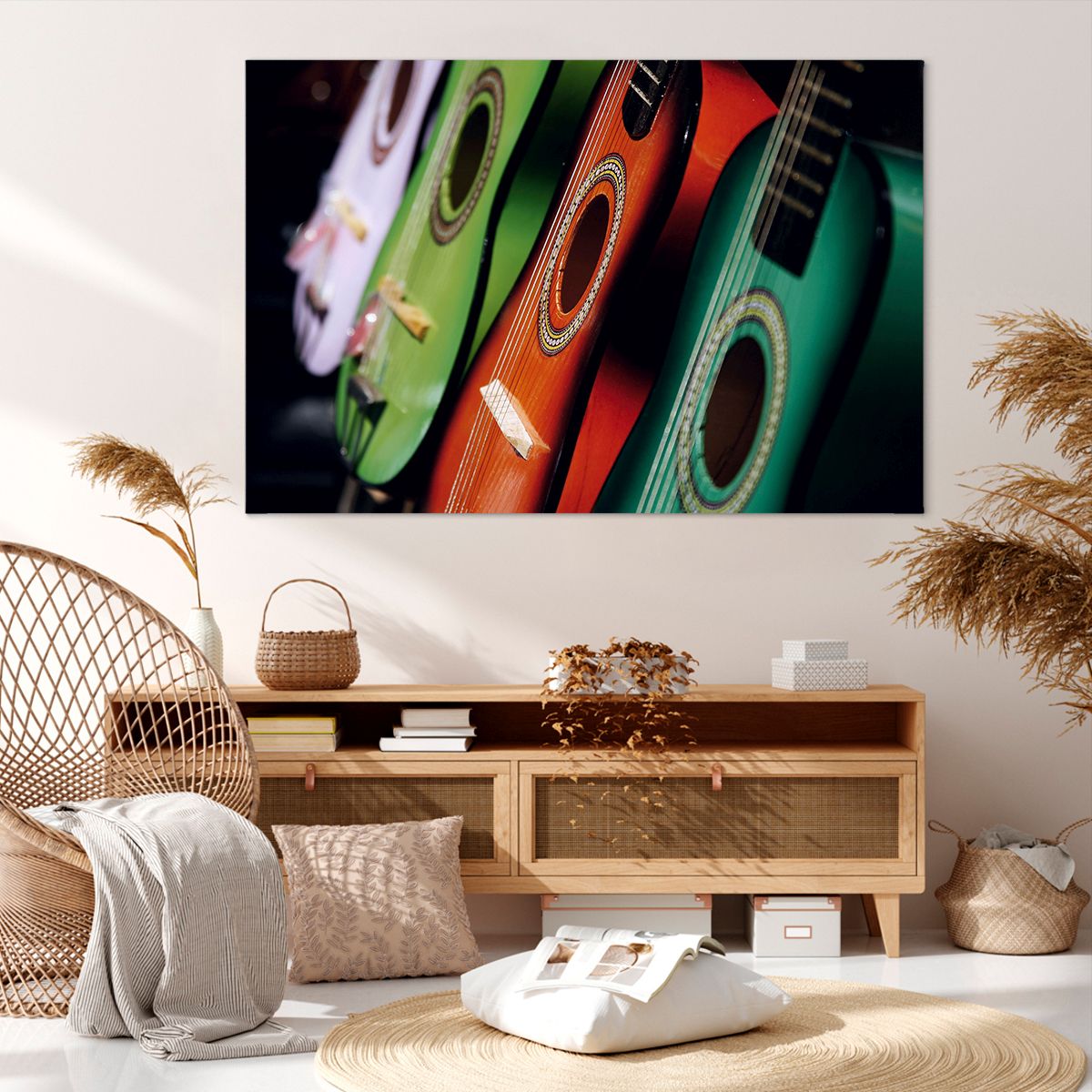Obraz Na Płótnie - Gitara Muzyka Gra - 120X80 Cm - Aa120X80-2113