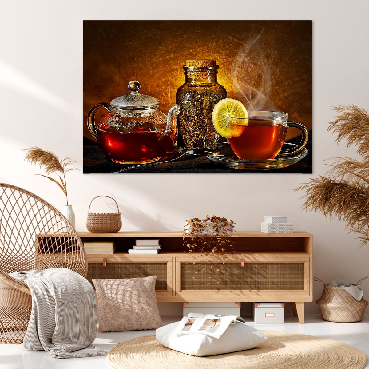 Obraz Na Płótnie - Herbata Napar  - 120X80 Cm - Aa120X80-2434