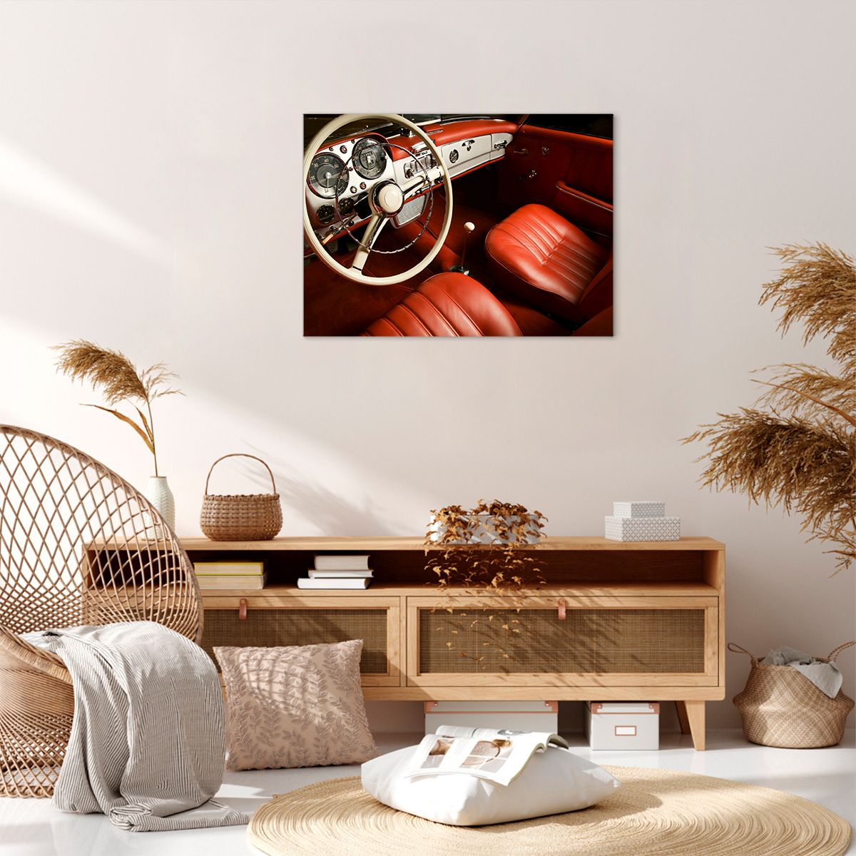 Obraz Na Płótnie - Samochód Retro - 70X50 Cm - Aa70X50-0149