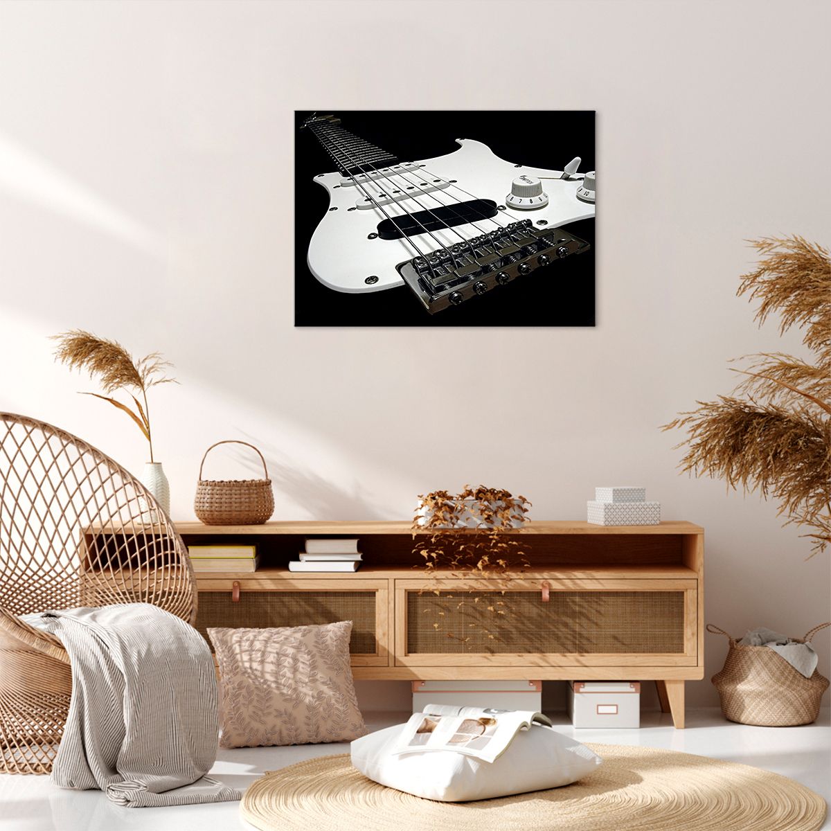 Obraz Na Płótnie - Gitara Muzyka  - 70X50 Cm - Aa70X50-0379