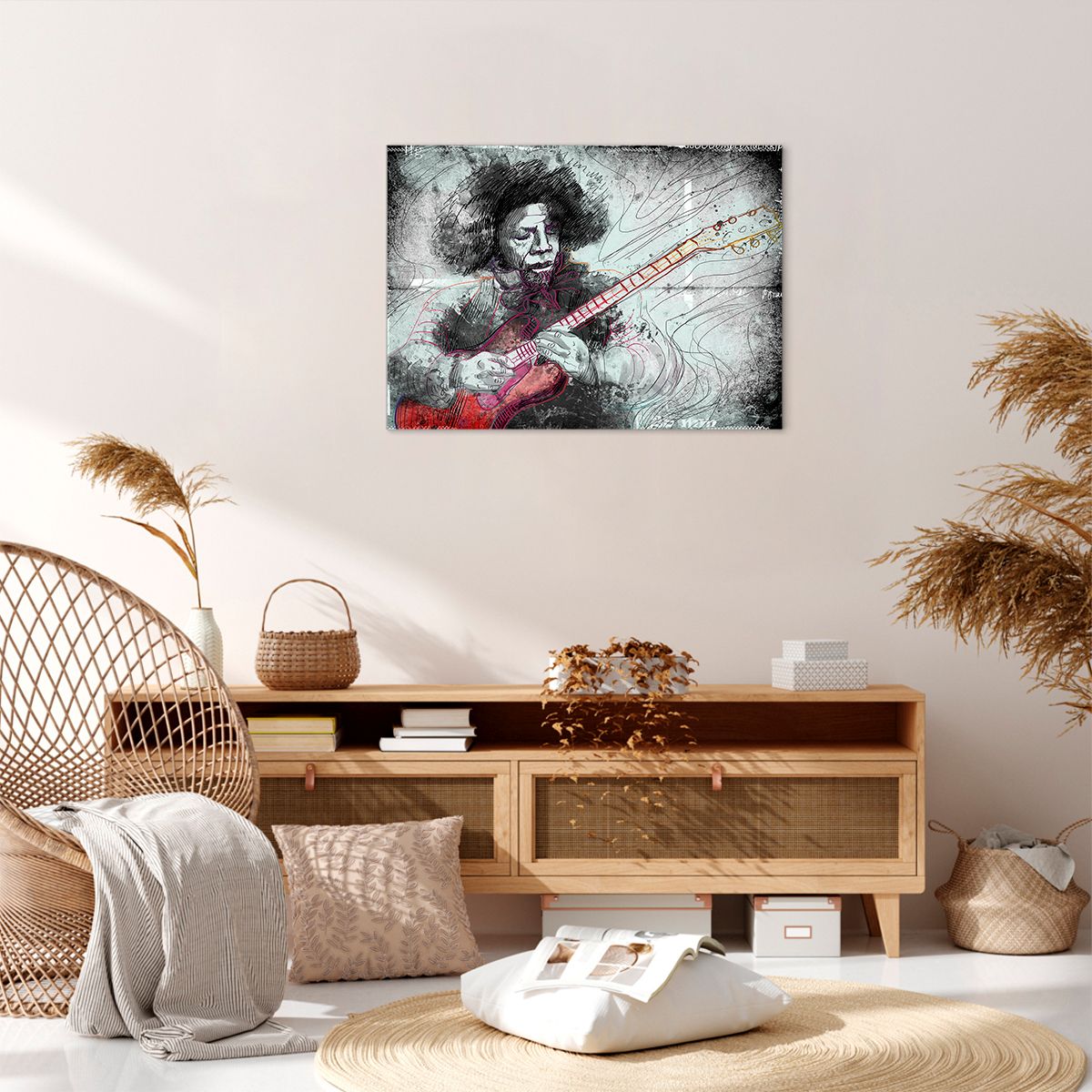 Obraz Na Płótnie - Gitara Muzyka  - 70X50 Cm - Aa70X50-2559