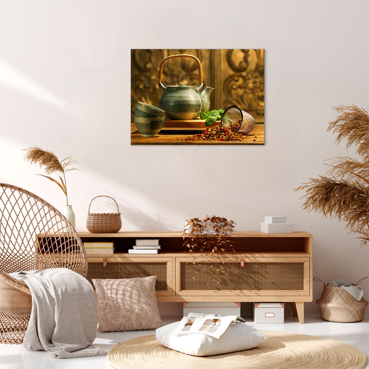 Obraz Na Płótnie - Imbryk Herbata - 70X50 Cm - Aa70X50-2628