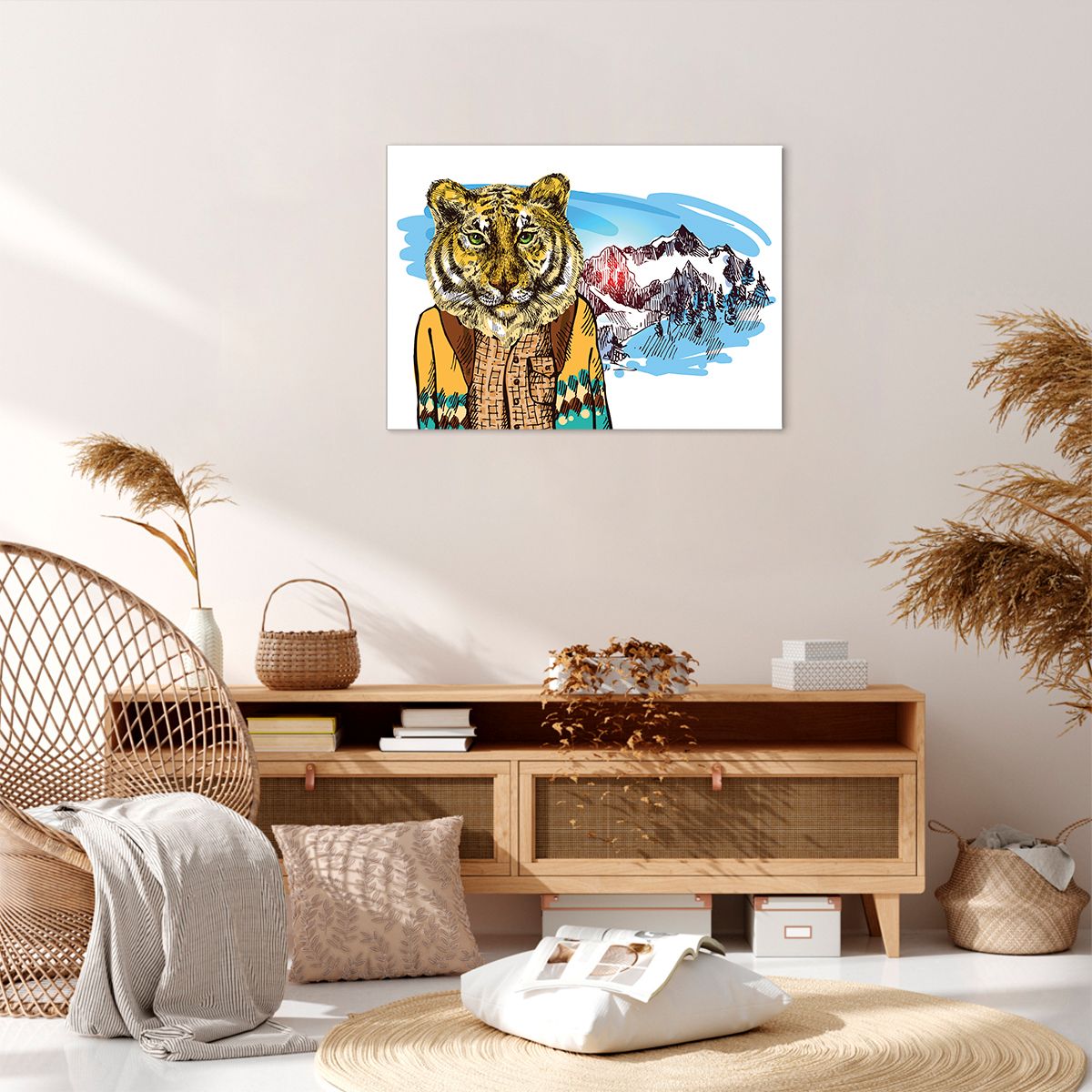Obraz Na Płótnie - Tygrys Elegant - 70X50 Cm - Aa70X50-3210
