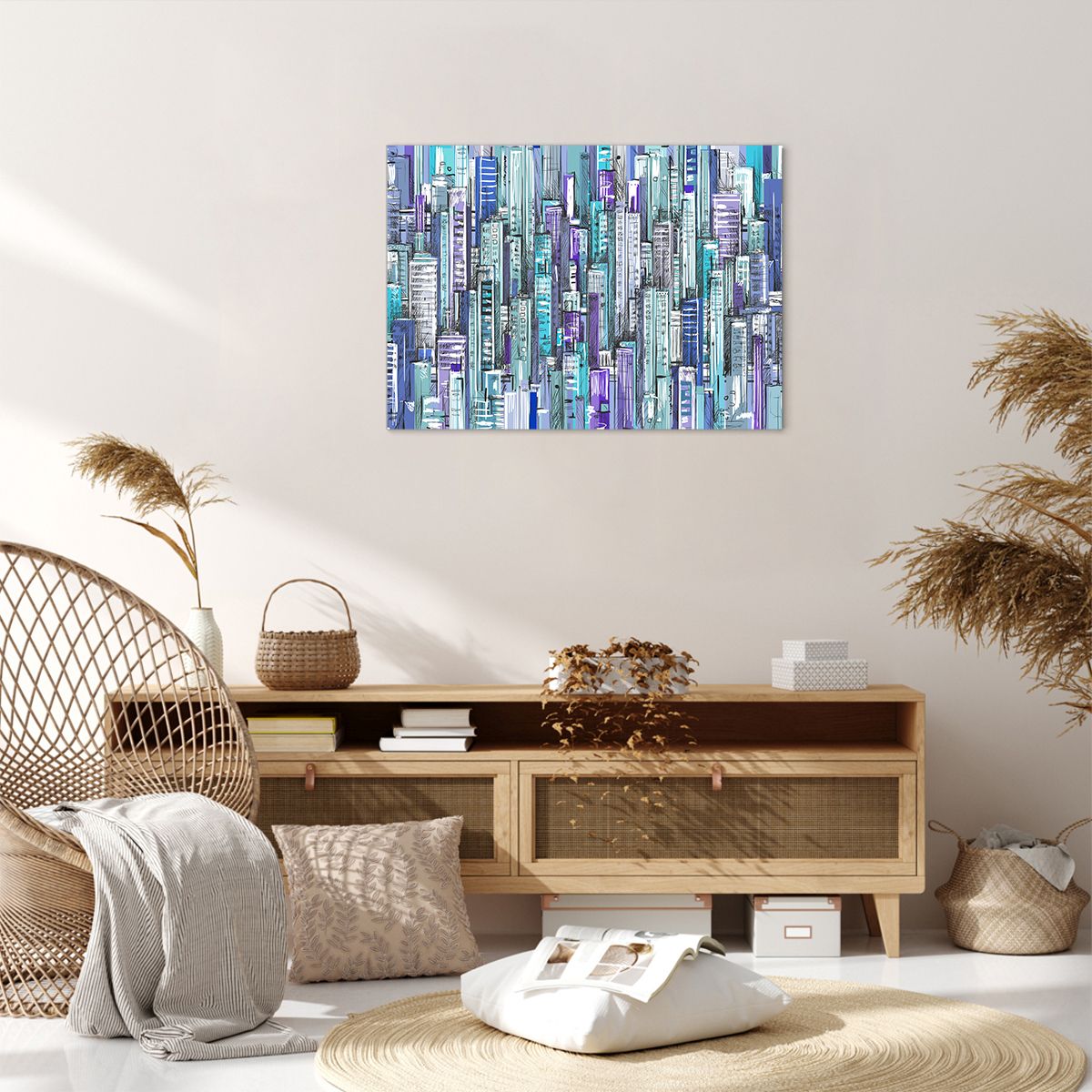 Obraz Na Płótnie - Drapacze Chmur - 70X50 Cm - Aa70X50-3857