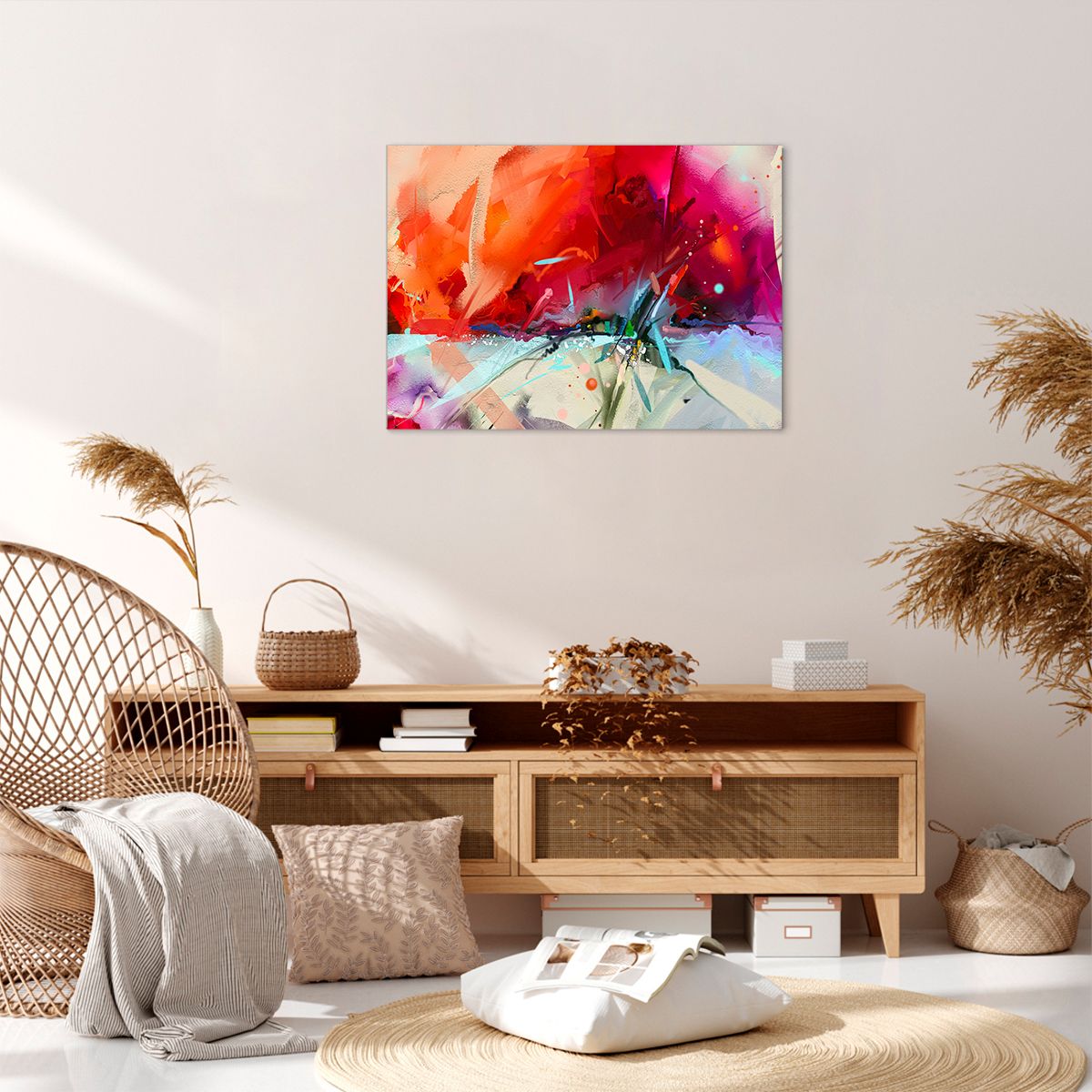 Obraz Na Płótnie - Kompozycja Dynamika - 70X50 Cm - Aa70X50-4036