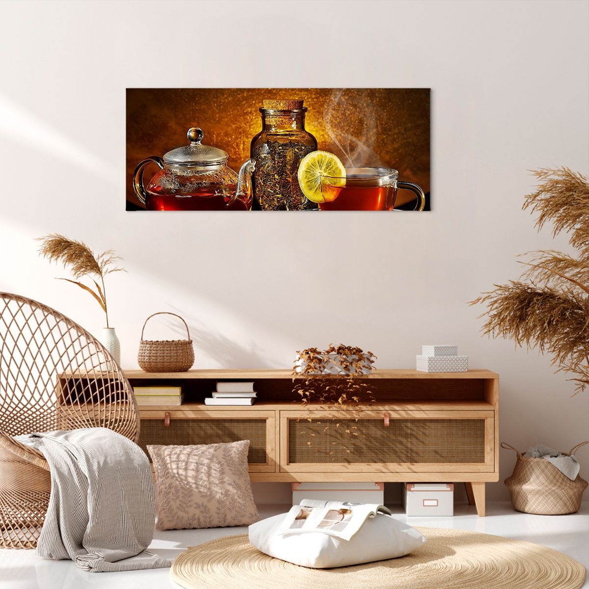 Obraz Na Płótnie - Herbata Napar  - 100X40 Cm - Ab100X40-2434
