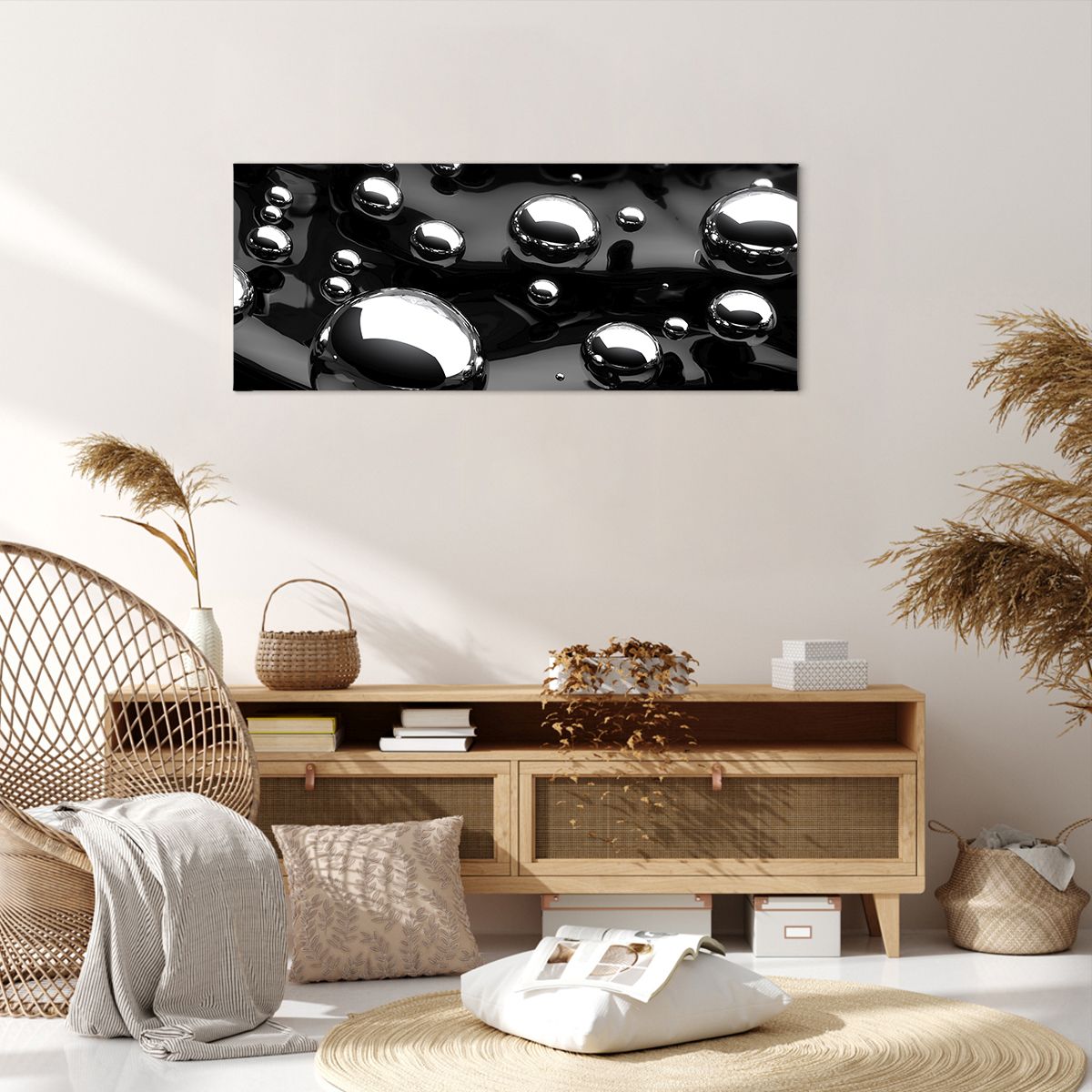 Obraz Na Płótnie - Kule Kompozycja - 100X40 Cm - Ab100X40-2525