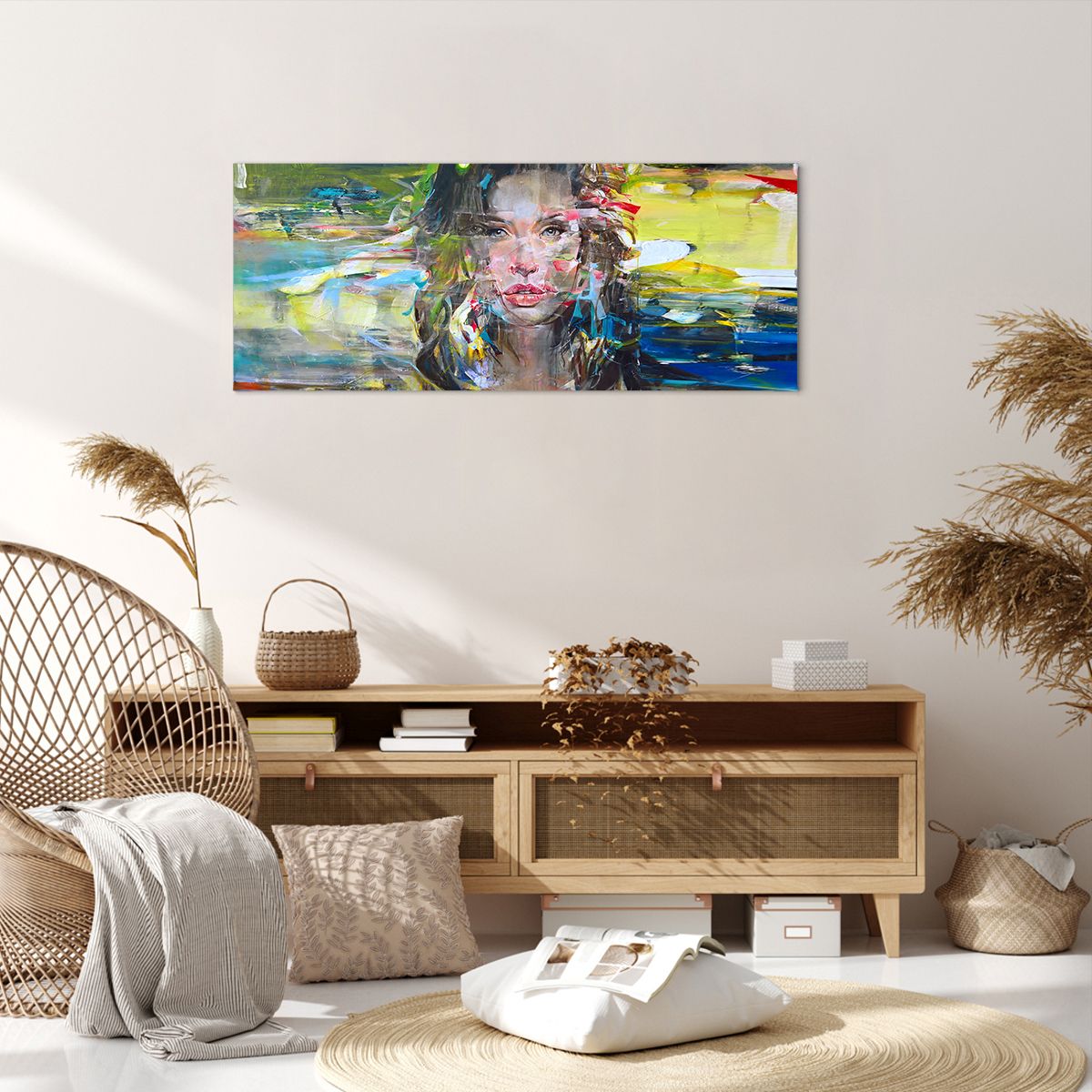 Obraz Na Płótnie - Portret Kobieta - 100X40 Cm - Ab100X40-3473