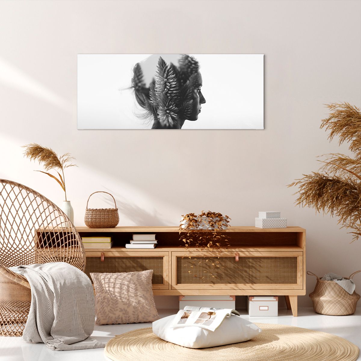 Obraz Na Płótnie - Kobieta Postać - 100X40 Cm - Ab100X40-3799