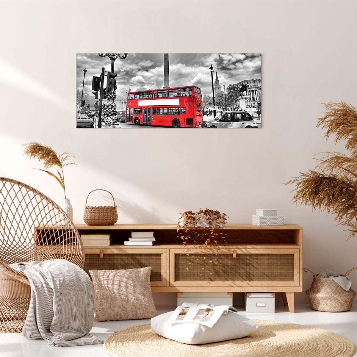Obraz Na Płótnie - Londyn Miasto - 120X50 Cm - Ab120X50-0488