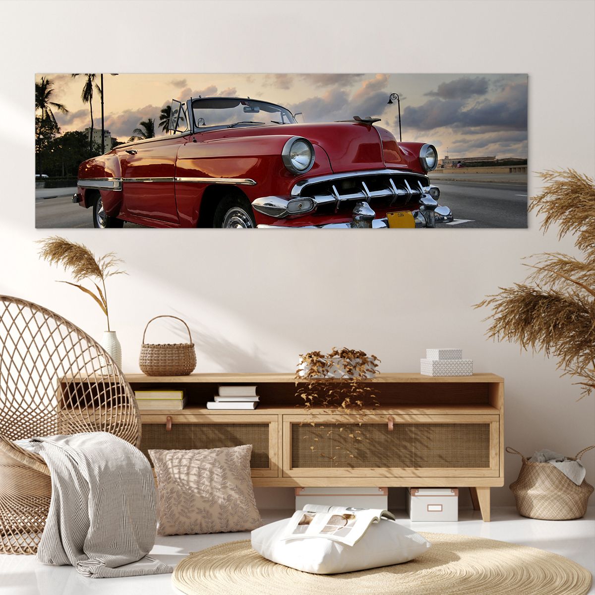 Obraz Na Płótnie - Cadillac Samochód - 160X50 Cm - Ab160X50-0186