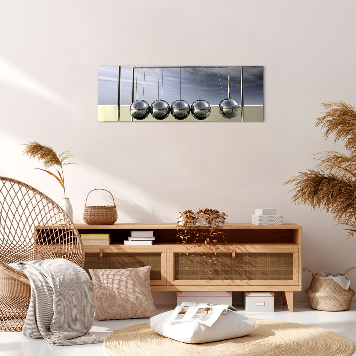 Obraz Na Płótnie - Kule Kompozycja - 90X30 Cm - Ab90X30-0252